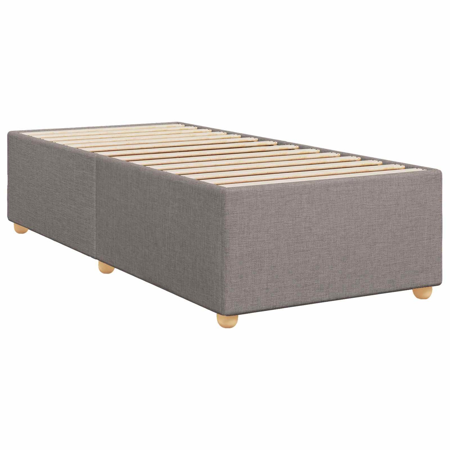 Boxspring ágy matraccal fejtámlával Tópszínű 80 x 200 cm Szövet