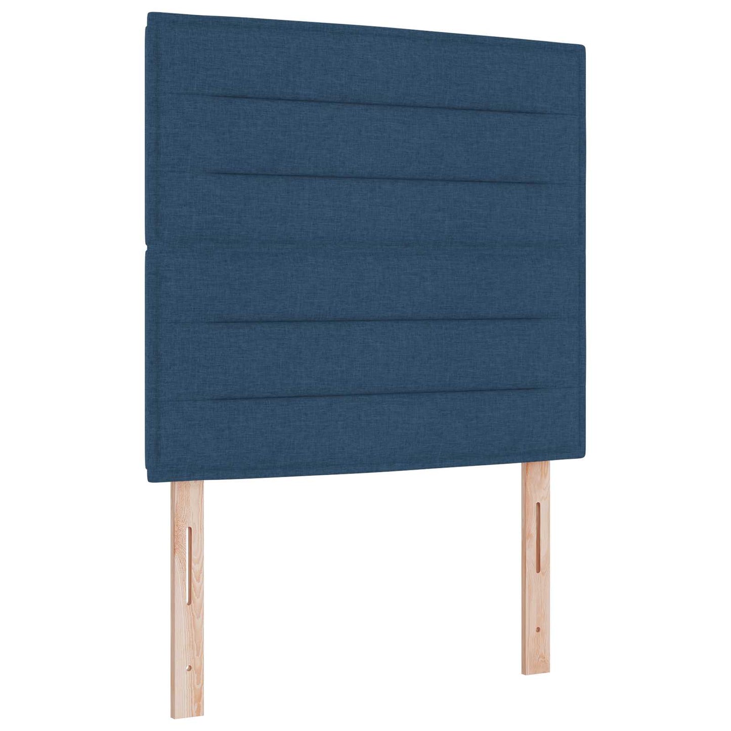 Boxspring ágy matraccal LED szalagokkal Kék 90 x 190 cm Szövet