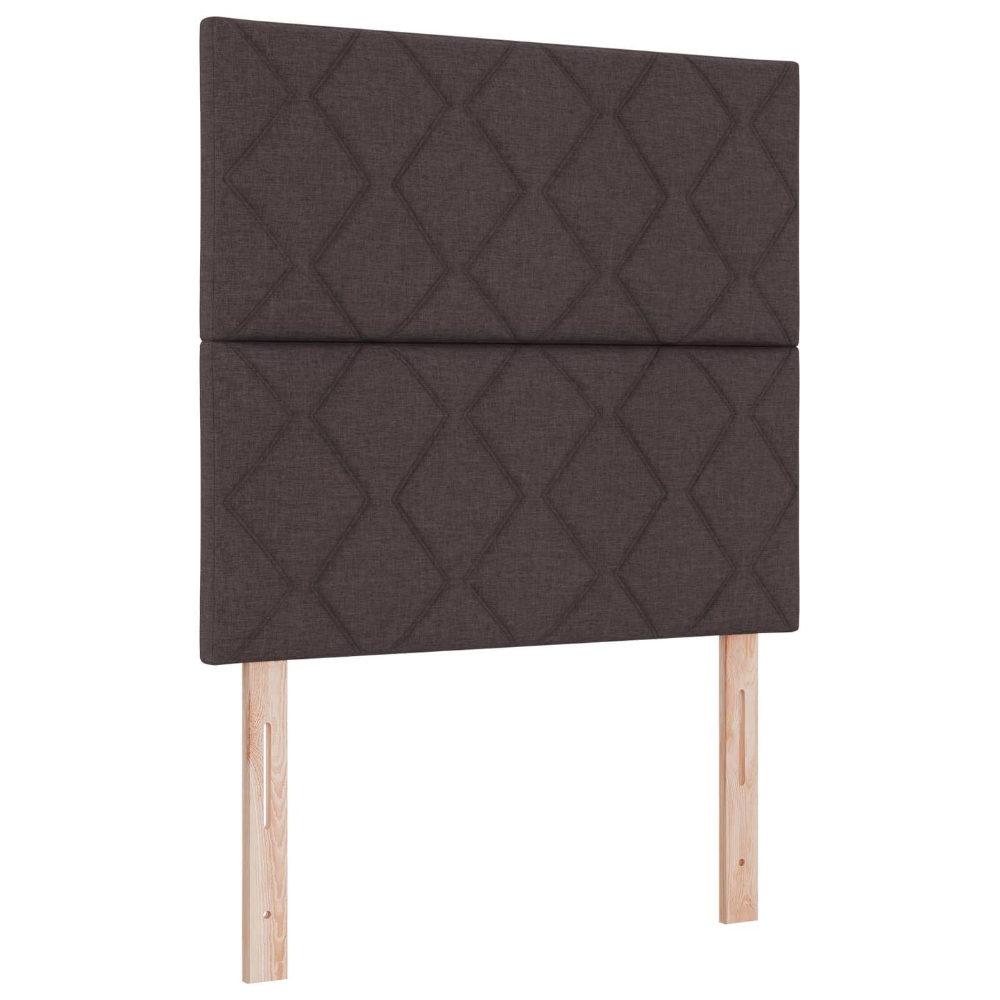 Boxspring ágy matraccal Sötét Barna 120 x 200 cm Szövet