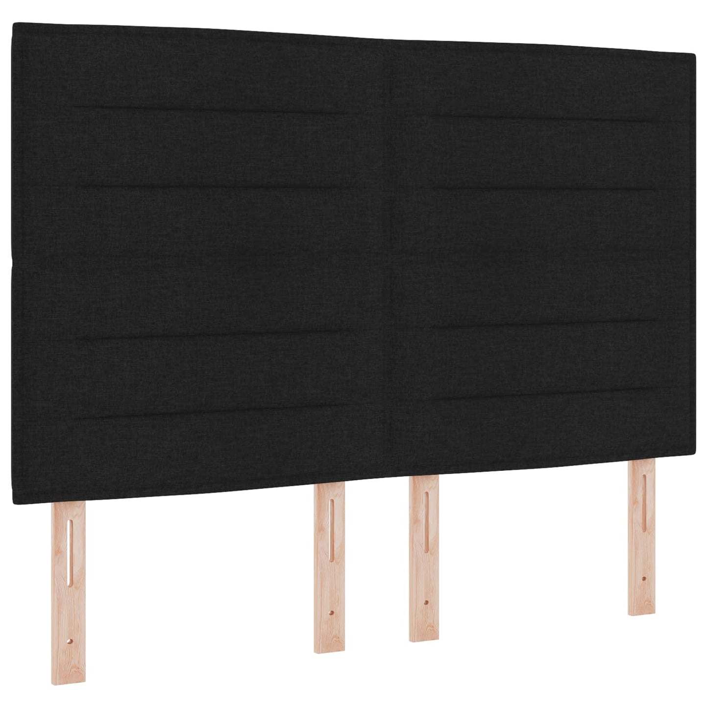 Boxspring ágy matraccal fejtámlával Fekete 140 x 190 cm Szövet