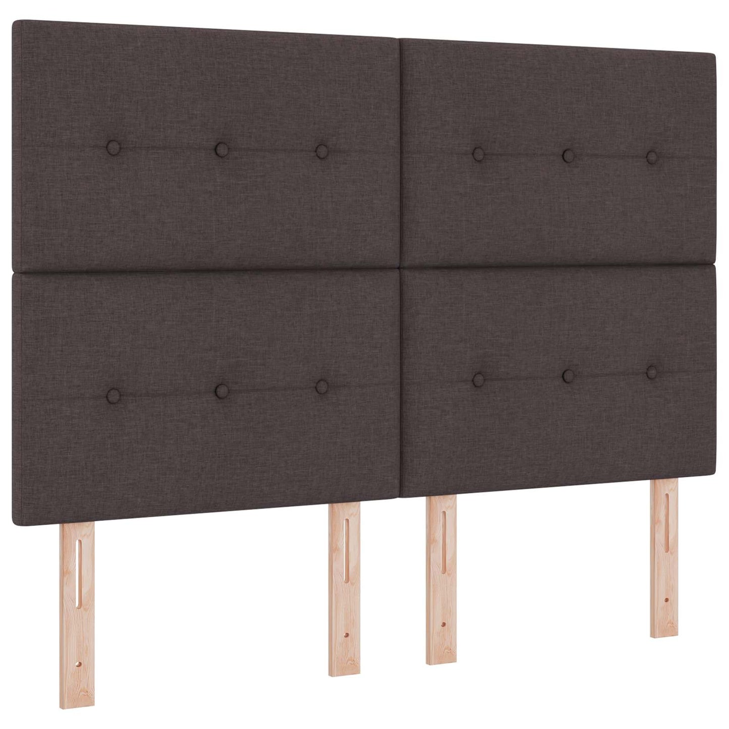 Boxspring ágy matraccal Sötét Barna 140 x 190 cm Szövet