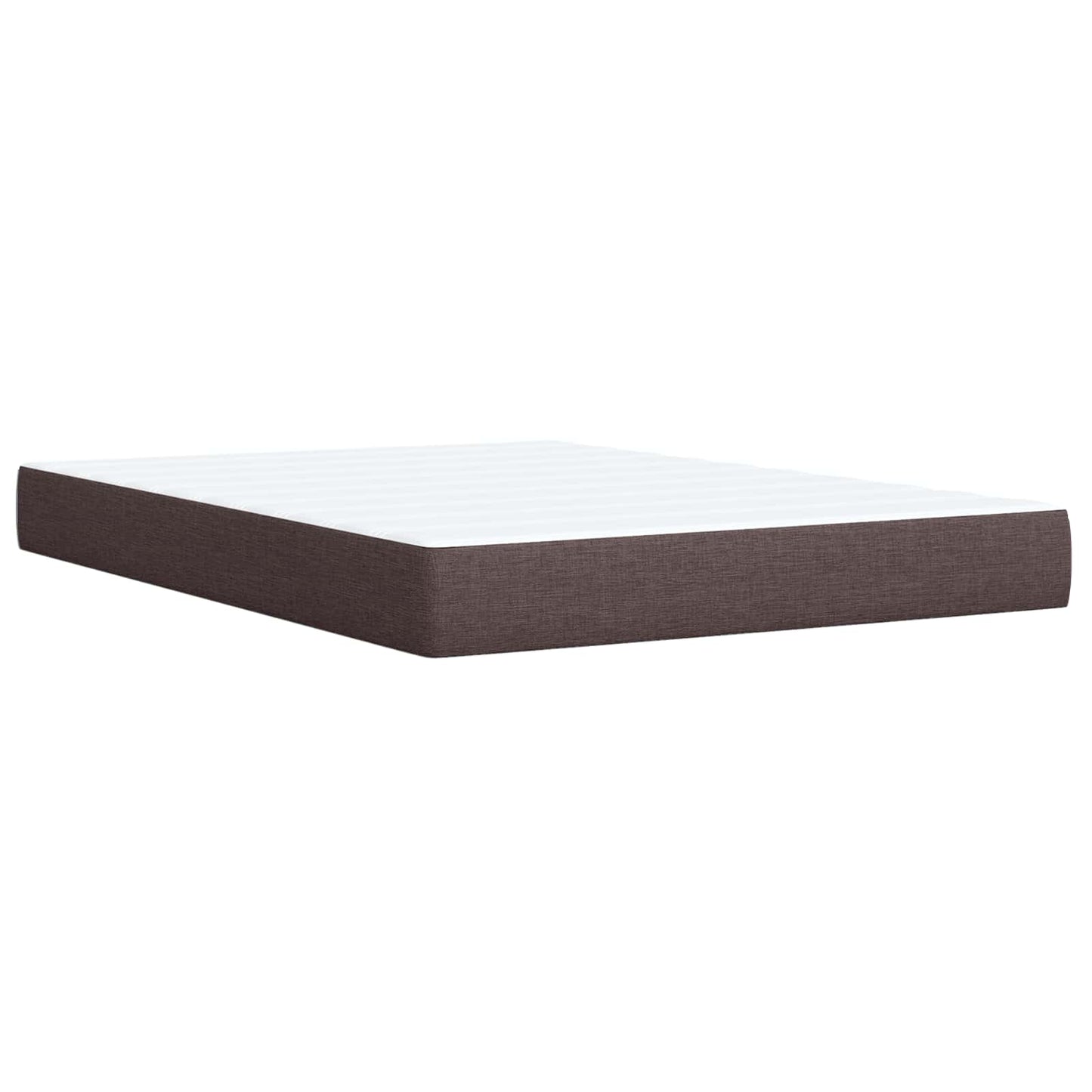 Boxspring ágy matraccal Sötét Barna 140 x 190 cm Szövet