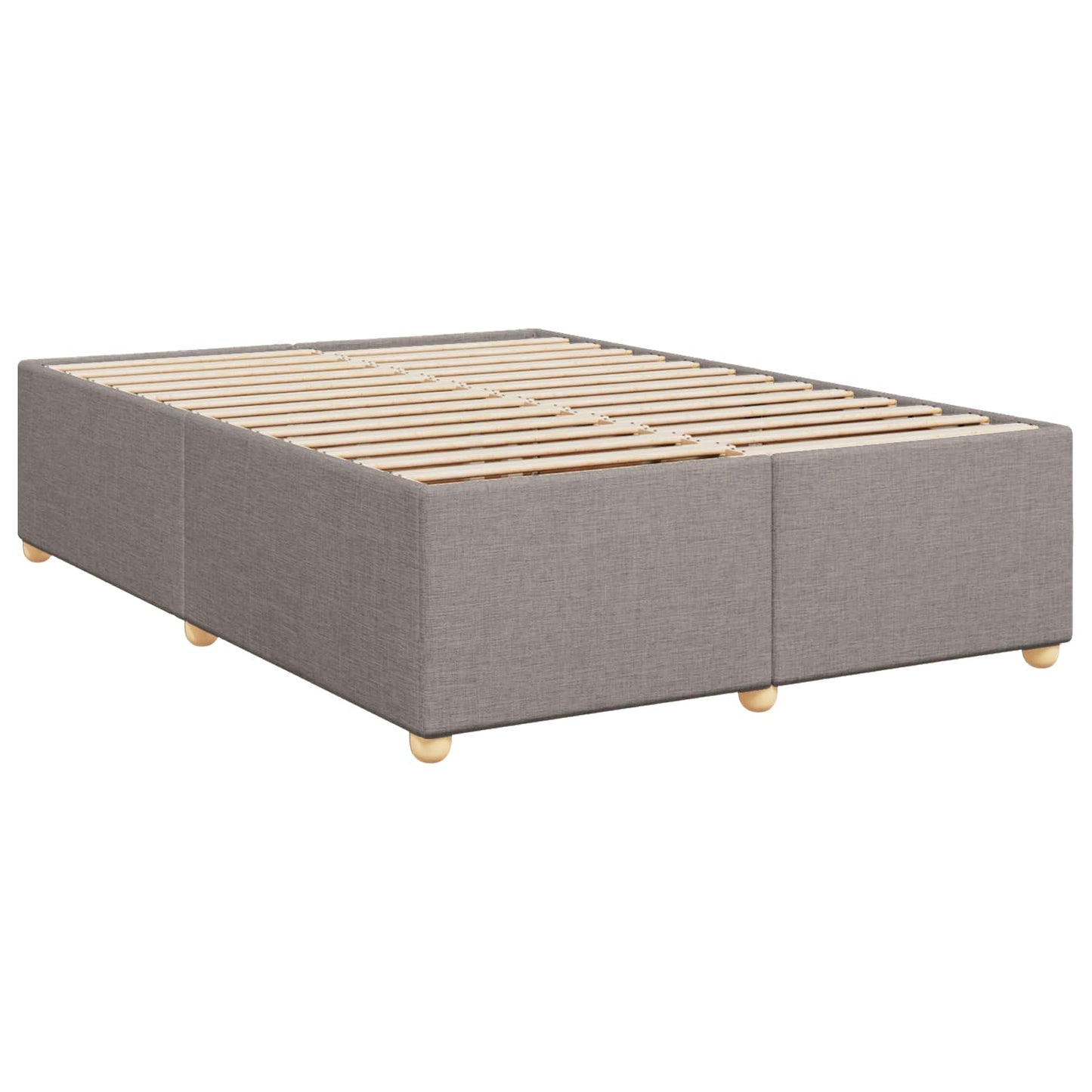 Boxspring ágy matraccal Tópszínű 140 x 200 cm Szövet