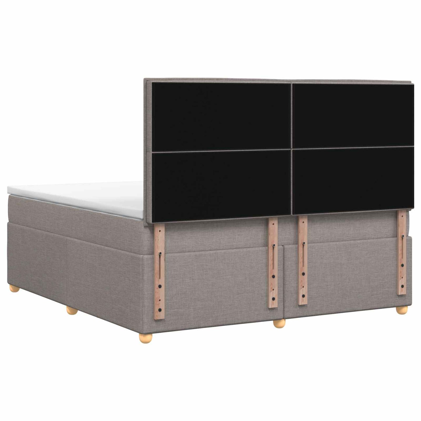 Boxspring ágy matraccal Tópszínű 140 x 200 cm Szövet