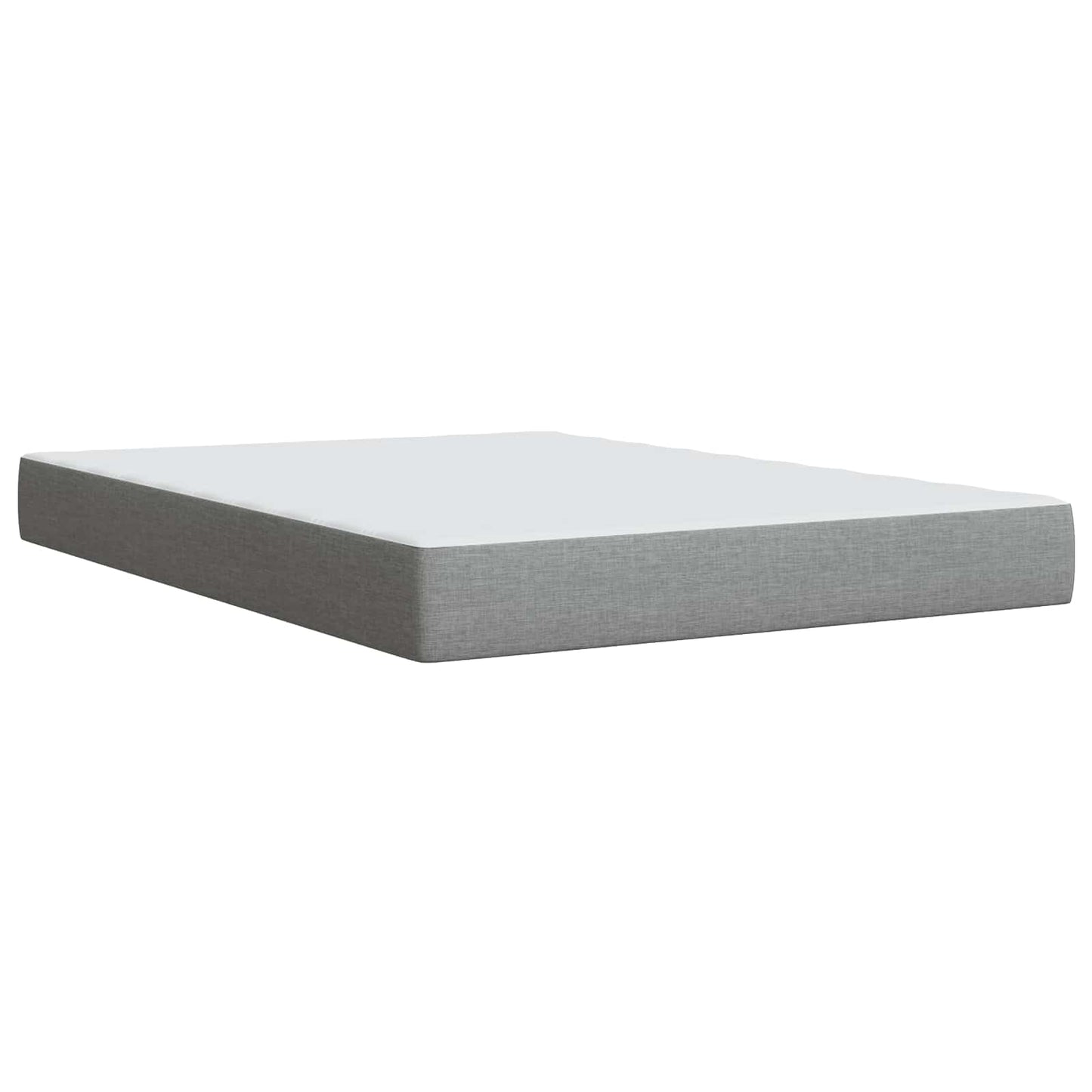 Boxspring ágy matraccal Világosszürke 140 x 200 cm Szövet