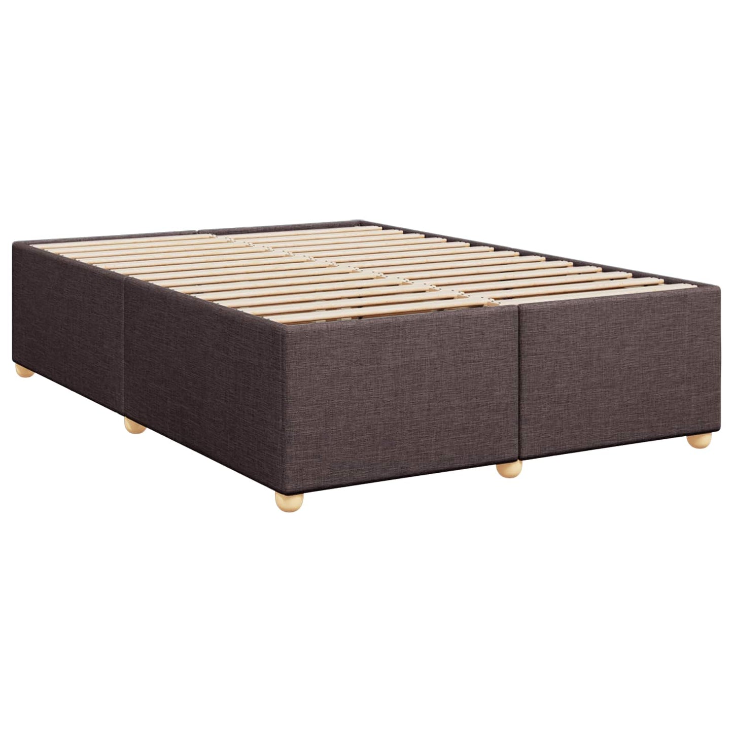 Boxspring ágy matraccal Sötét Barna 140 x 200 cm Szövet
