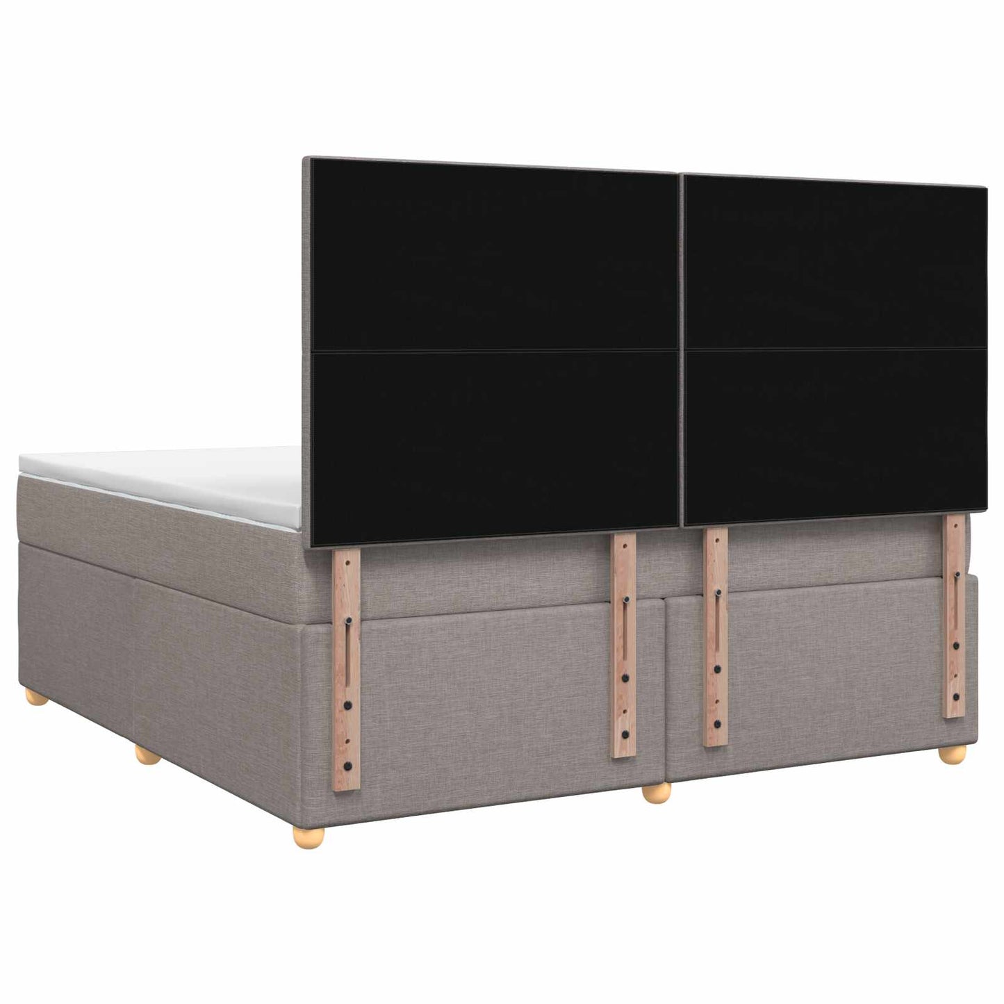 Boxspring ágy matraccal Tópszínű 180 x 200 cm Szövet