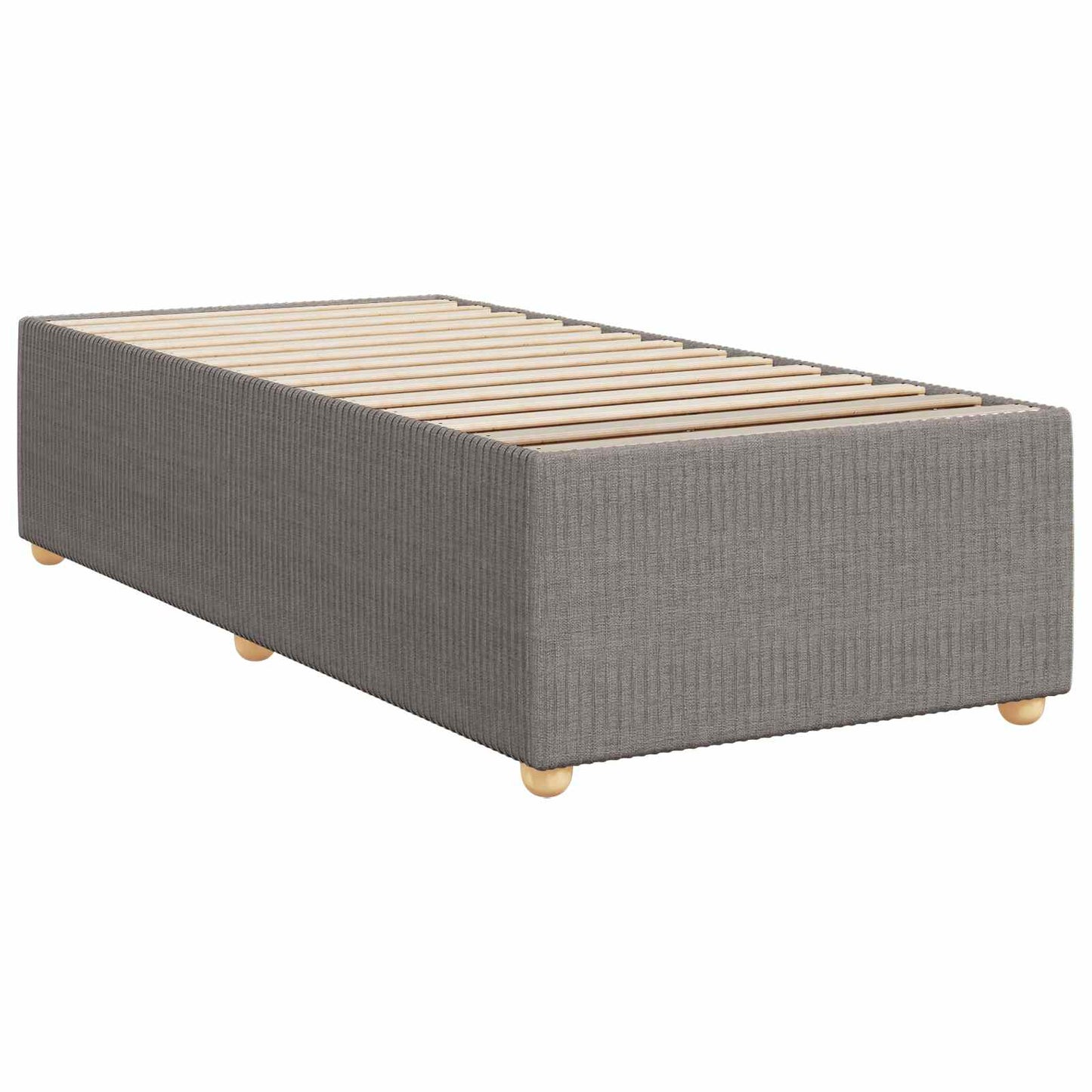 LED Boxspring Ágy Mattal Tópszínű 90 x 200 cm Szövet