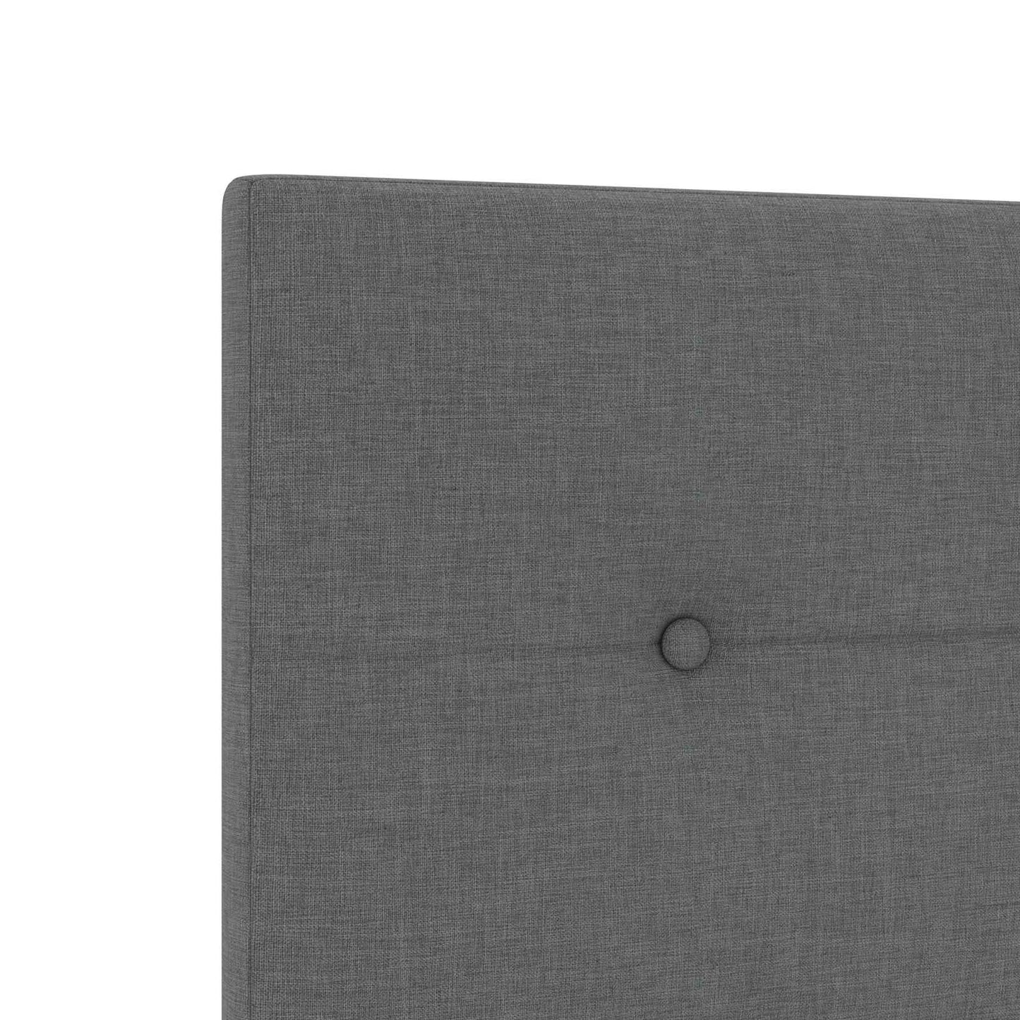 LED Boxspring Ágy Mattal Sötétszürke 100 x 200 cm Szövet