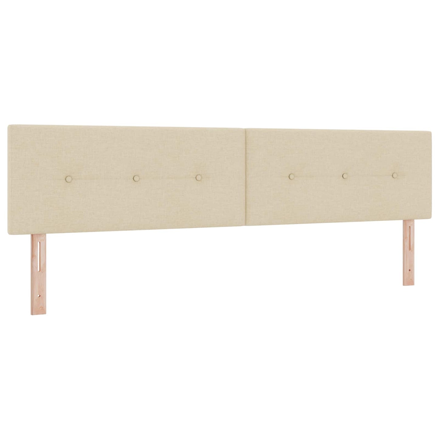 Óriáságy matraccal fejtámlával Krémszínű 200 x 200 cm Szövet