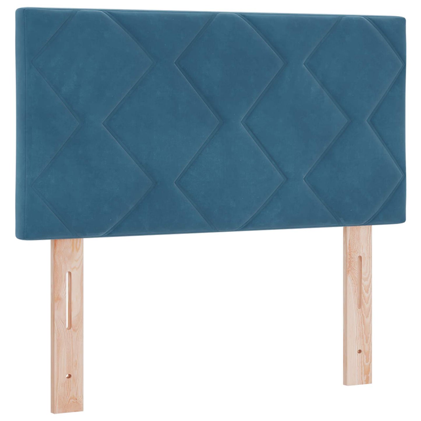 Óriáságy matraccal fejtámlával Sötét kék 80 x 200 cm Bársony