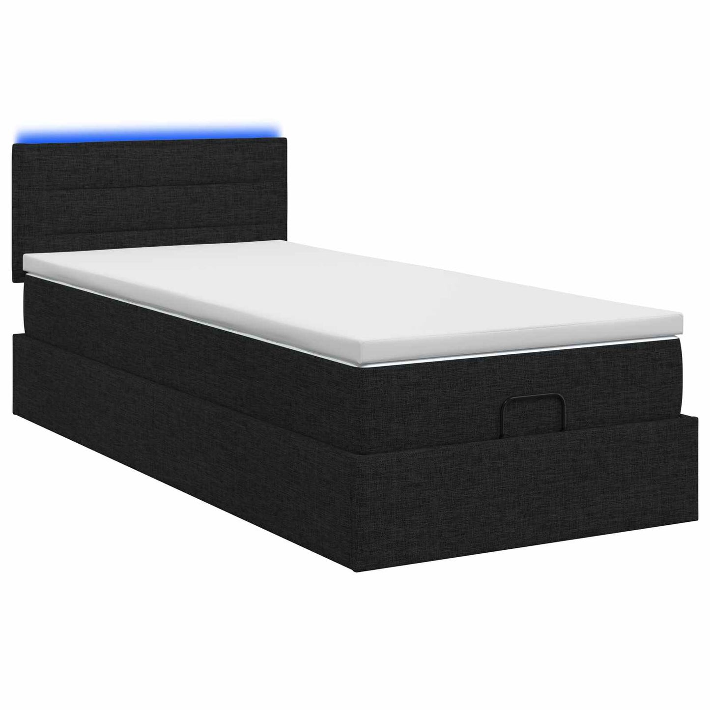 Óriási Ágy Matrac és LED világítással Fekete 100 x 200 cm