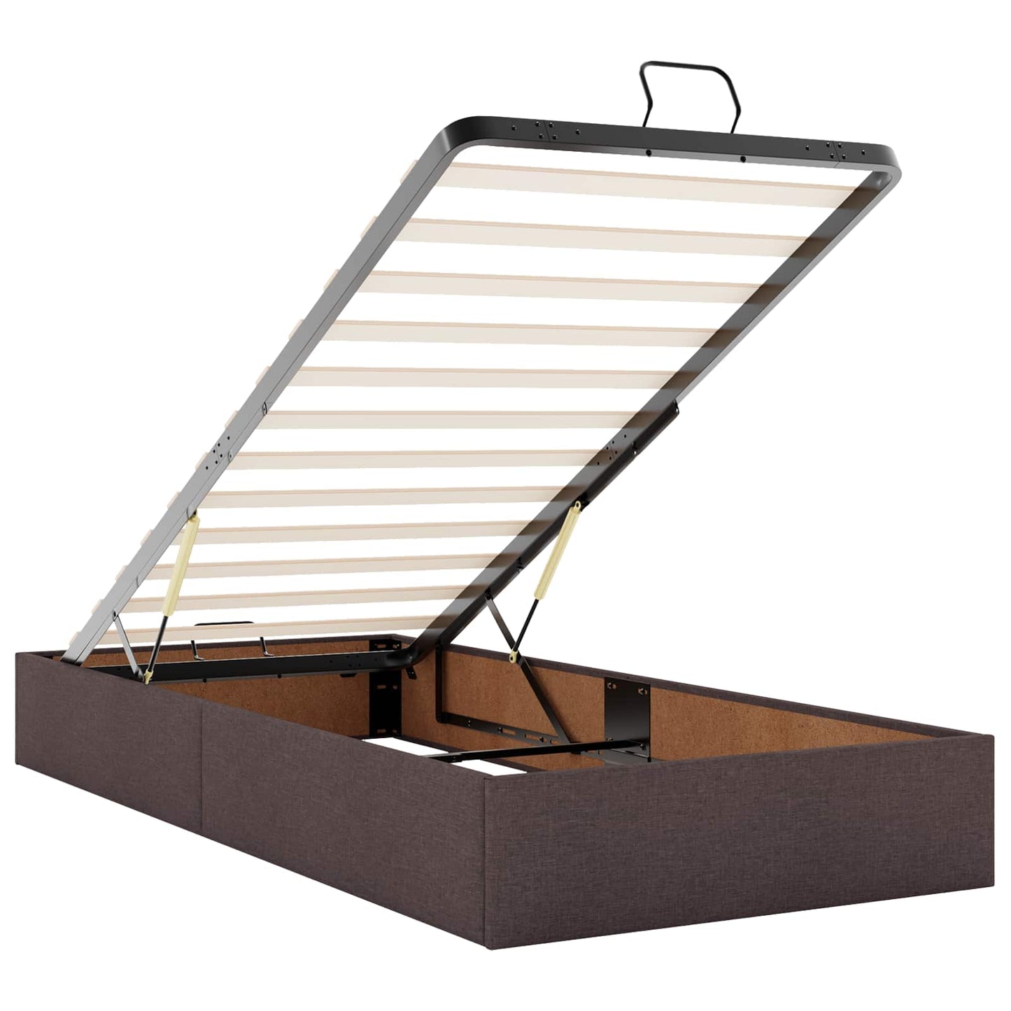 Óriási Ágy Matrac és LED világítással Sötét Barna 90 x 190 cm