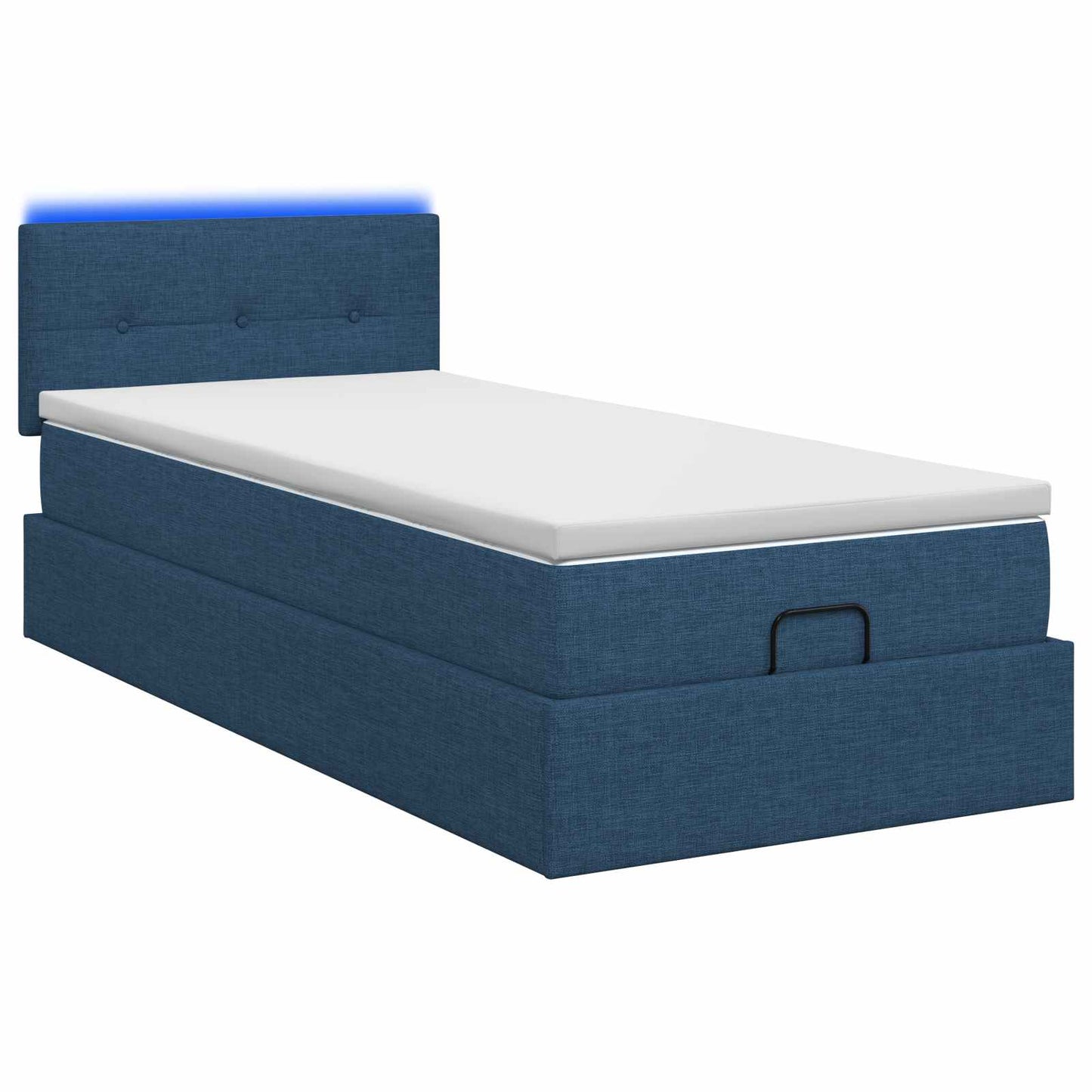 Óriási Ágy Matrac és LED világítással Kék 90 x 200 cm Szövet
