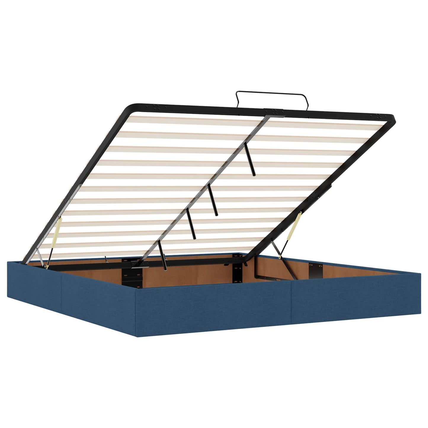 Óriási Ágy Matrac és LED világítással Kék 200 x 200 cm Szövet
