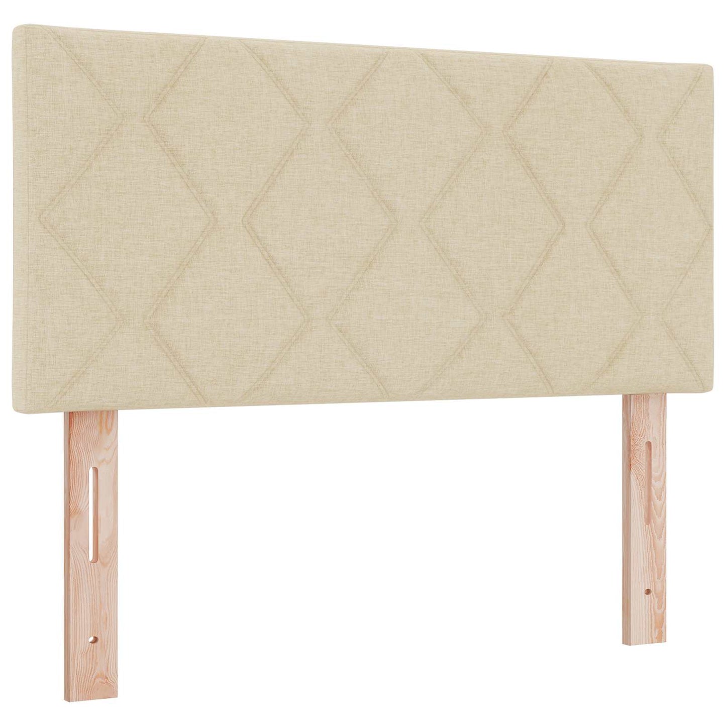 Óriási Ágy Matrac és LED világítással Krémszínű 100 x 200 cm