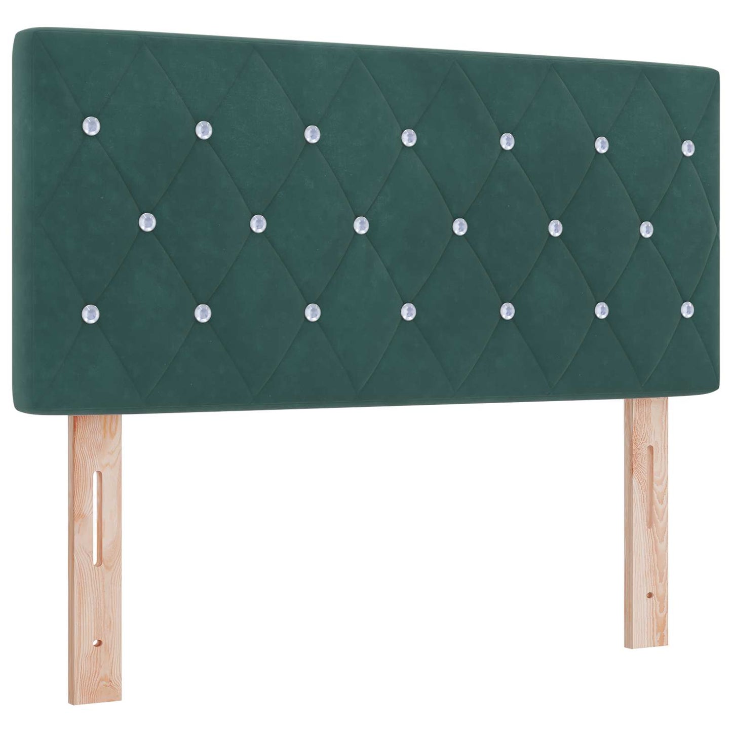 Óriási Ágy Matrac és LED világítással Sötétzöld 90 x 190 cm