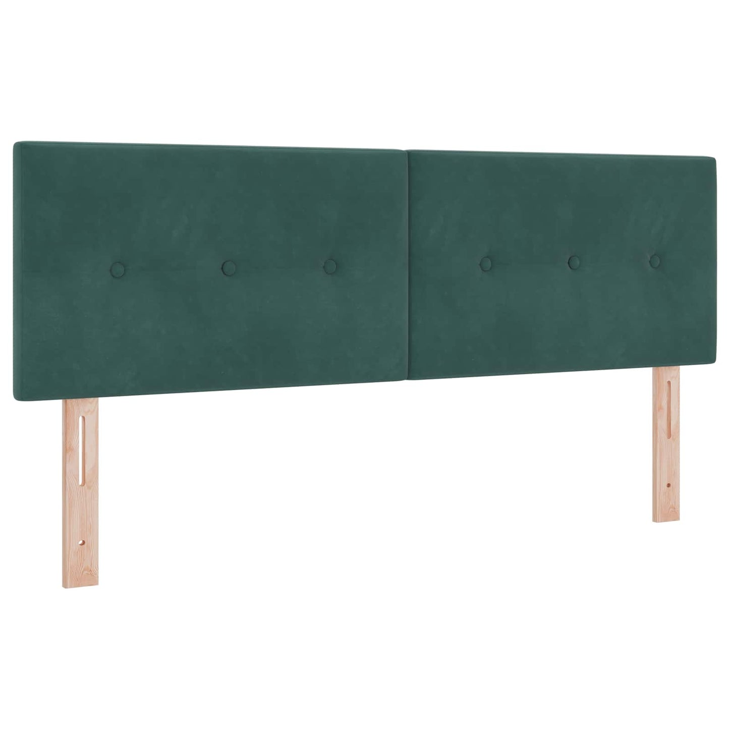 Óriási Ágy Matrac és LED világítással Sötétzöld 160 x 200 cm