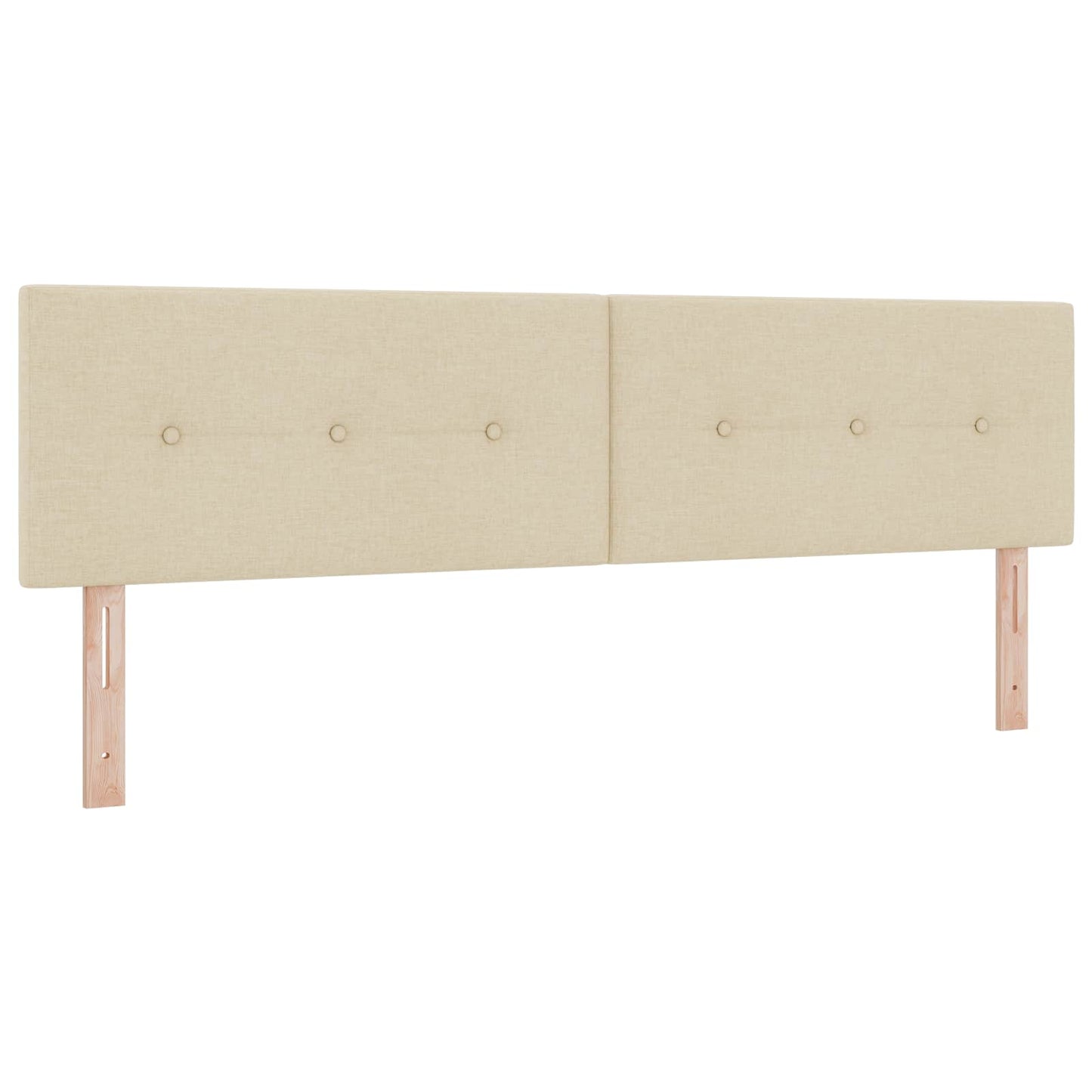 Óriási Ágy Matrac és LED világítással Krémszínű 180 x 200 cm