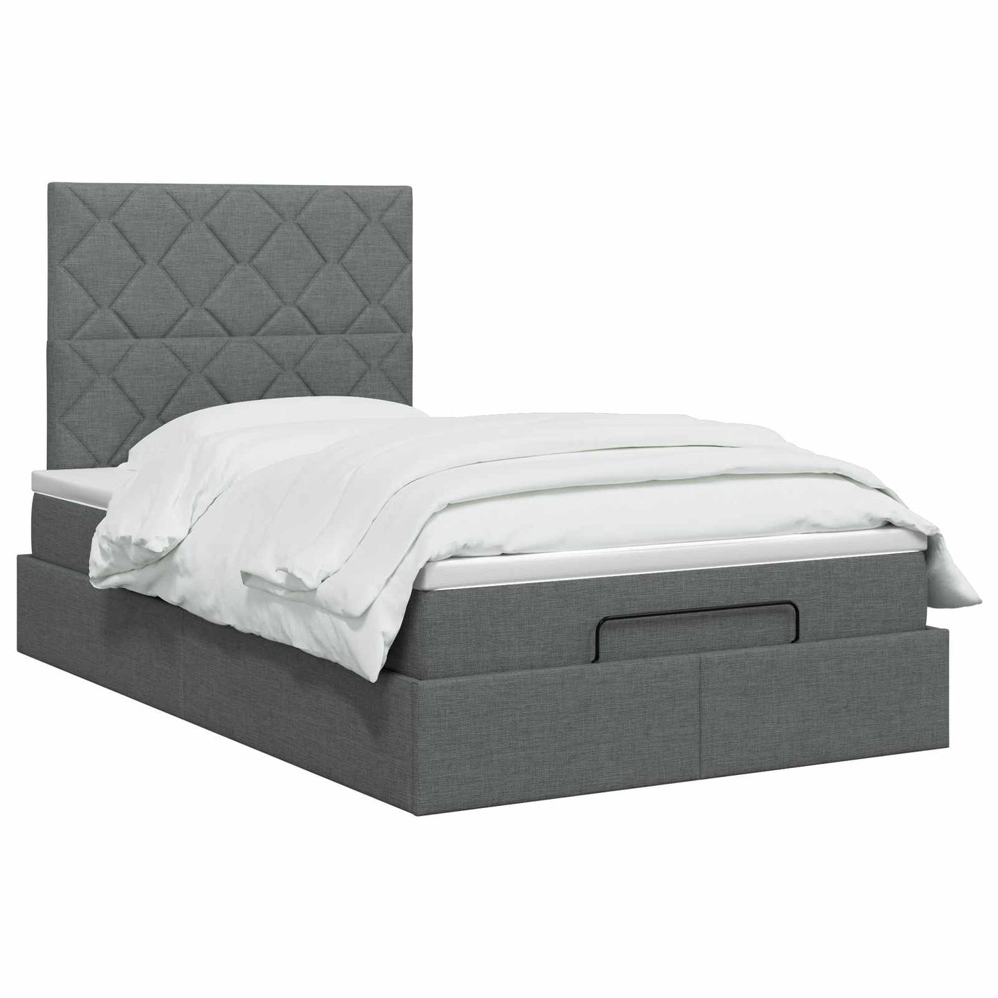 Óriáságy matraccal fejtámlával Sötétszürke 120 x 200 cm Szövet