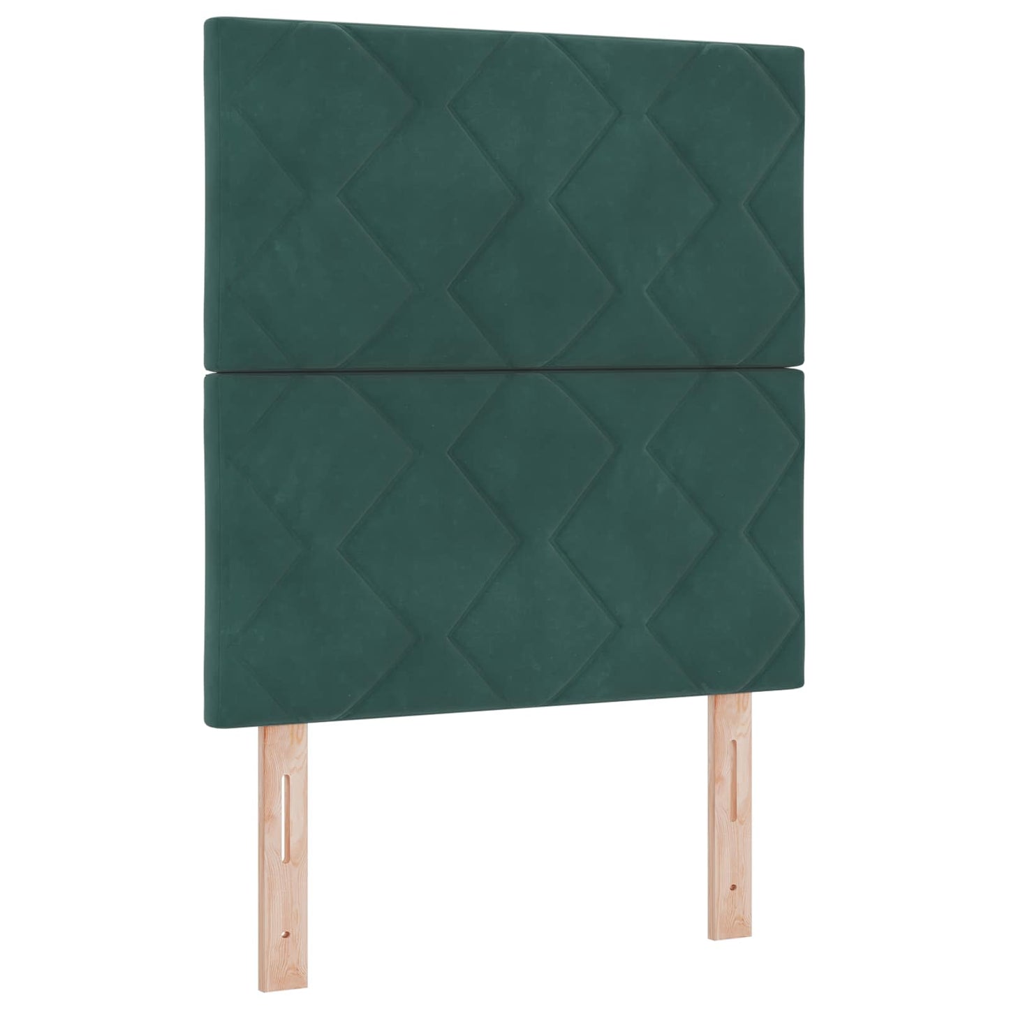 Óriáságy matraccal fejtámlával Sötétzöld 80 x 200 cm Bársony