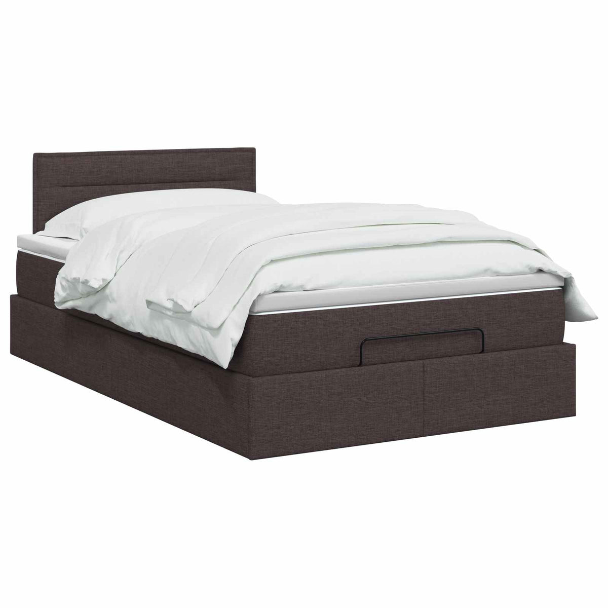 Óriási Ágy Matrac és LED világítással Sötét Barna 120 x 190 cm