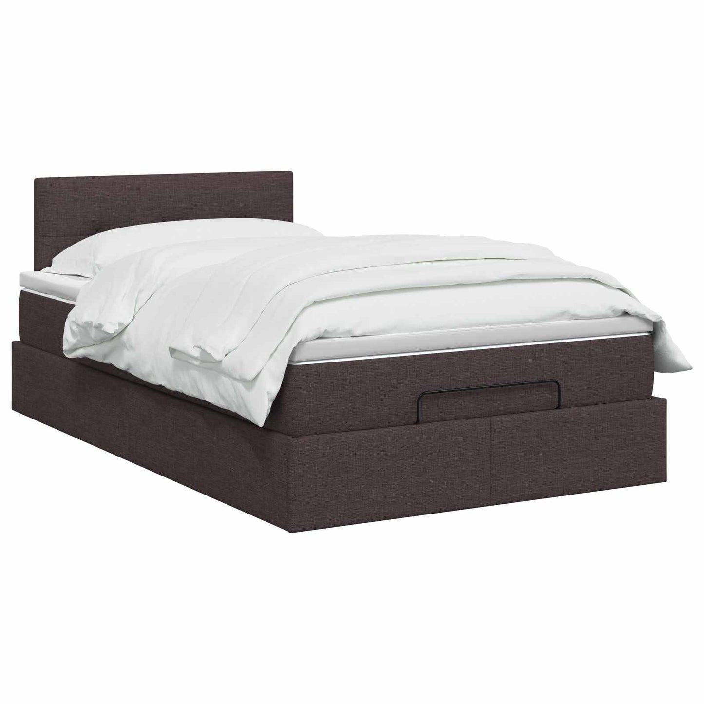 Óriási Ágy Matrac és LED világítással Sötét Barna 120 x 190 cm