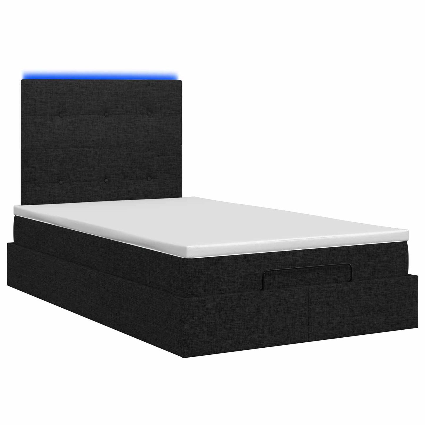 Óriási Ágy Matrac és LED világítással Fekete 120 x 200 cm