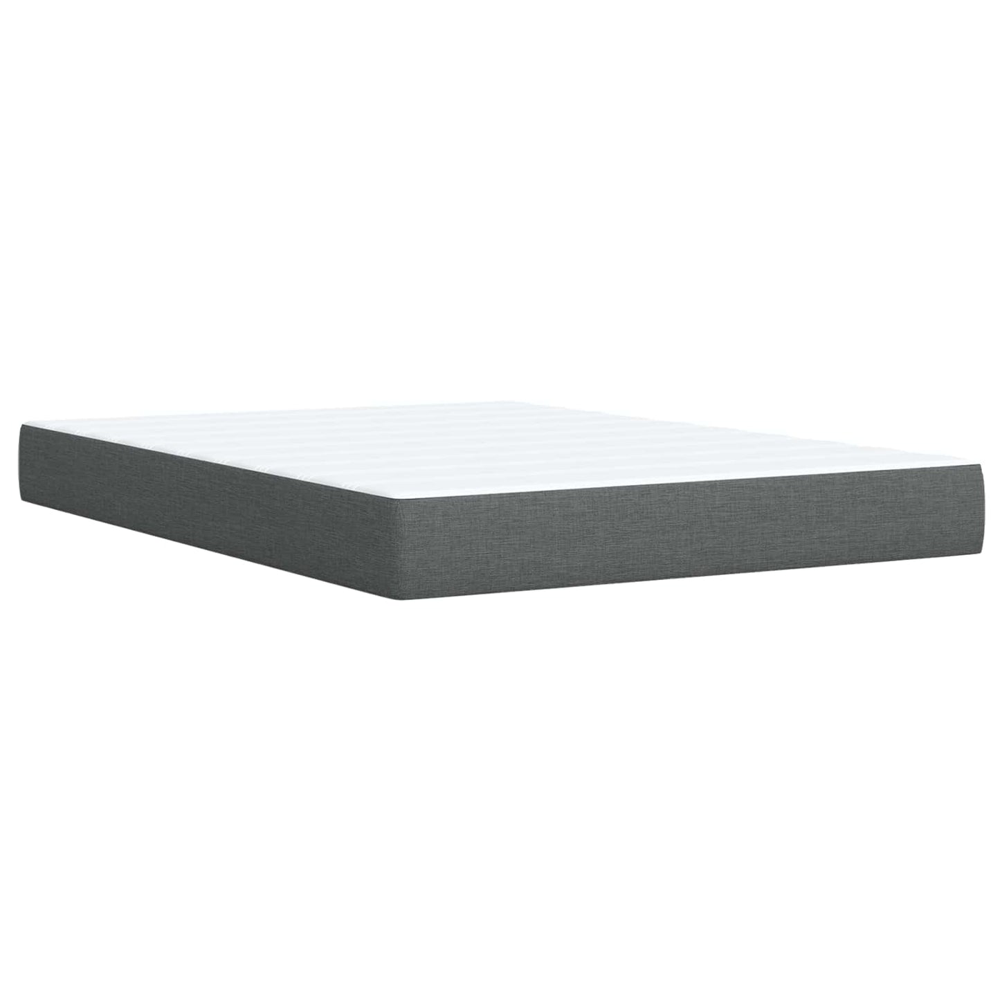 Óriási Ágy Matrac és LED világítással Sötétszürke 140 x 190 cm