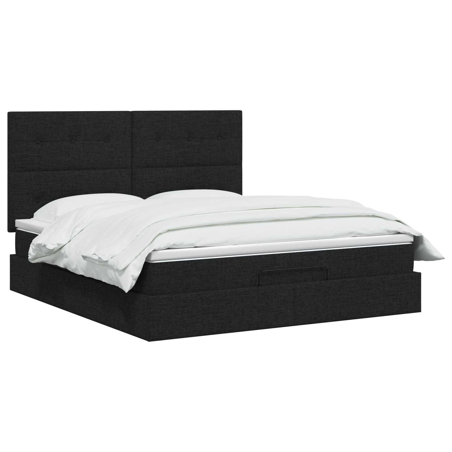 Óriási Ágy Matrac és LED világítással Fekete 140 x 190 cm