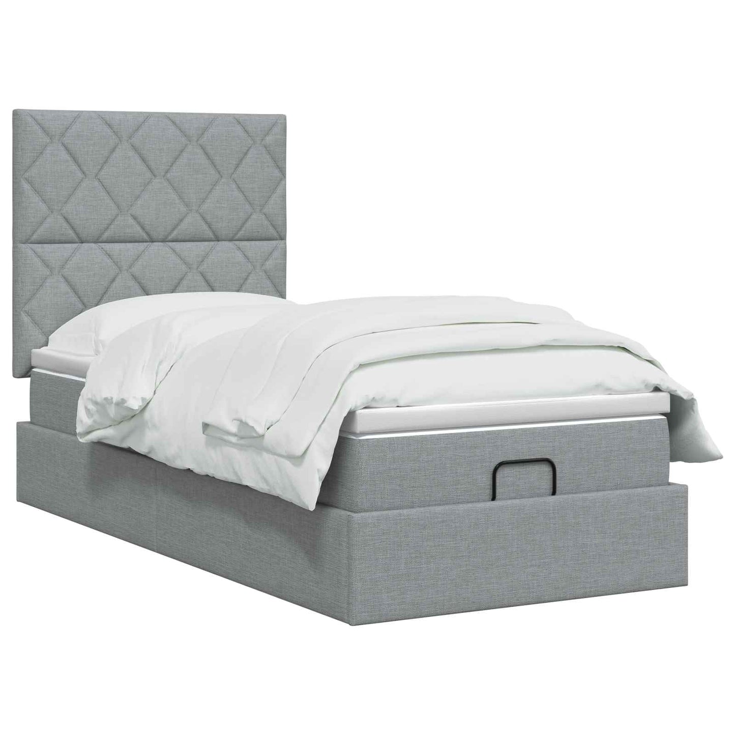 Óriási Ágy Matrac és LED világítással Világosszürke 80 x 200 cm
