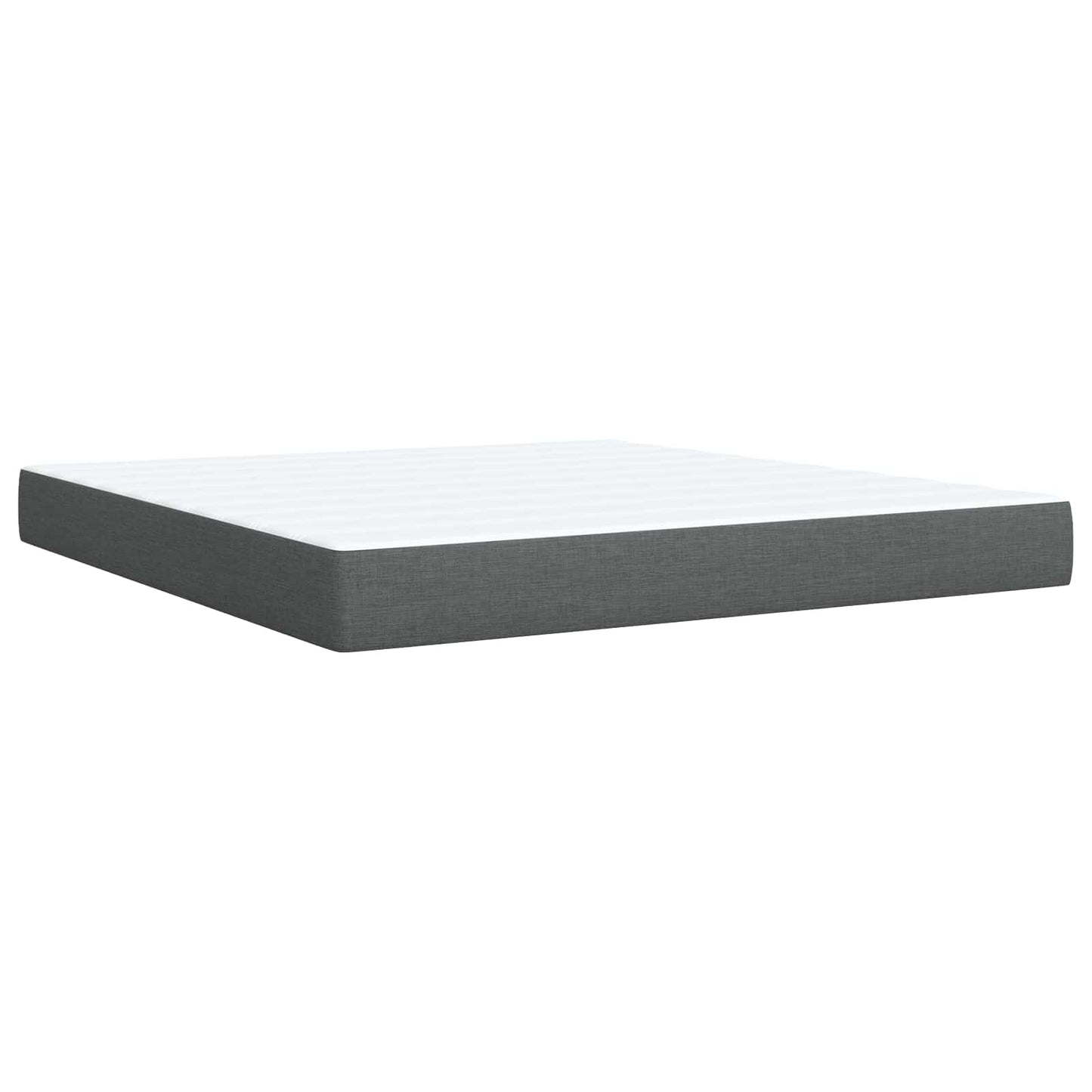 Óriási Ágy Matrac és LED világítással Sötétszürke 180 x 200 cm