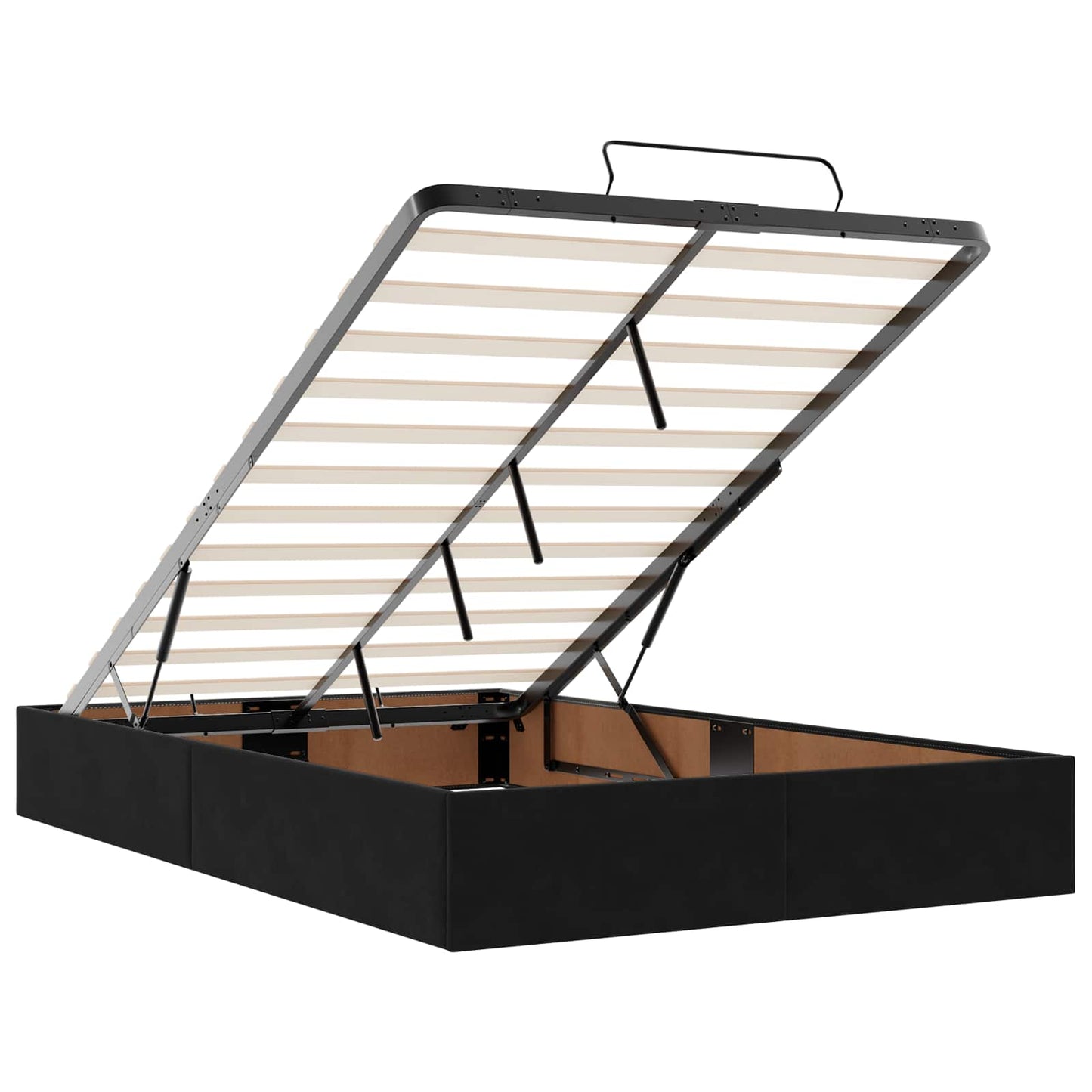 Óriási Ágy Matrac és LED világítással Fekete 120 x 190 cm