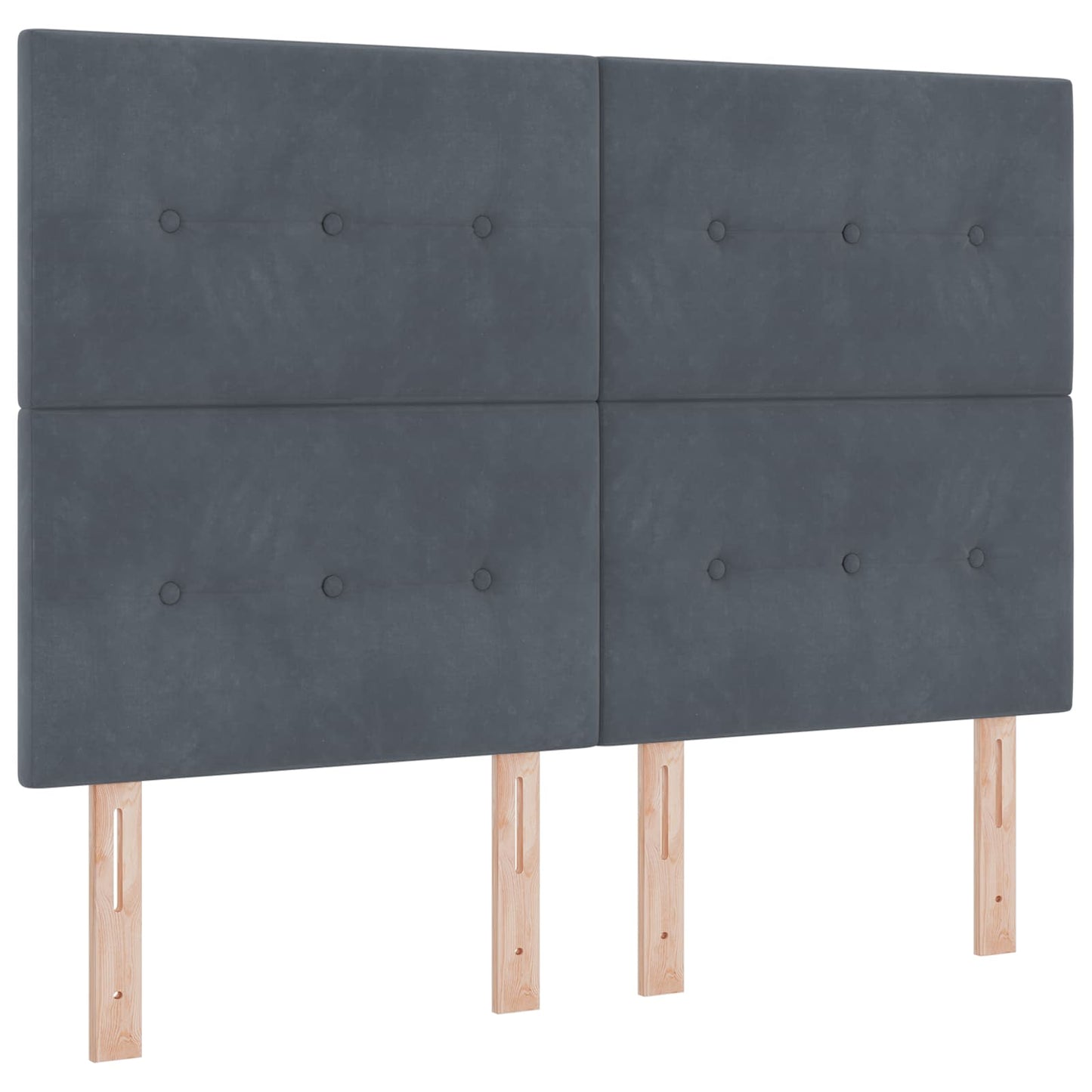 Óriási Ágy Matrac és LED világítással Sötétszürke 140 x 200 cm