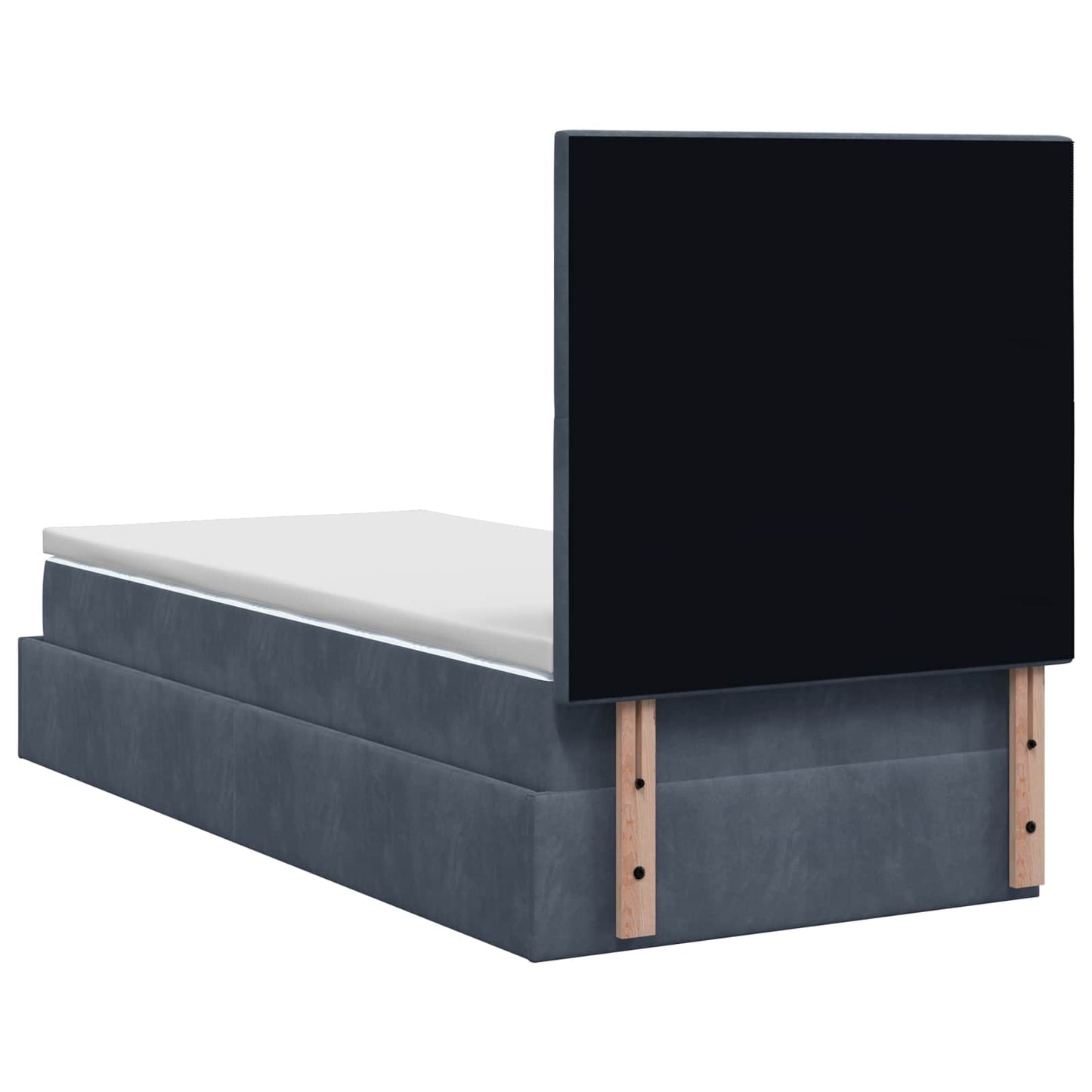 Óriási Ágy Matrac és LED világítással Sötétszürke 90 x 200 cm