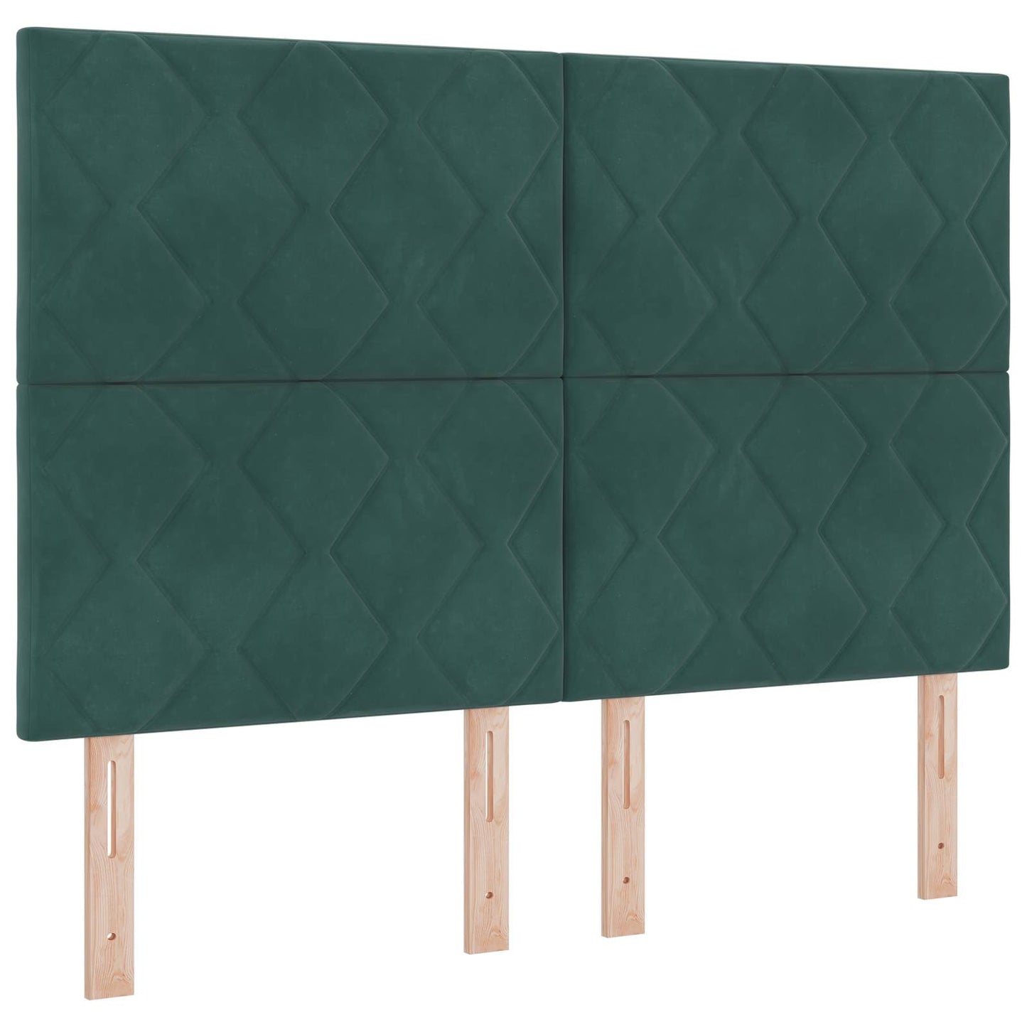 Óriási Ágy Matrac és LED világítással Sötétzöld 140 x 190 cm