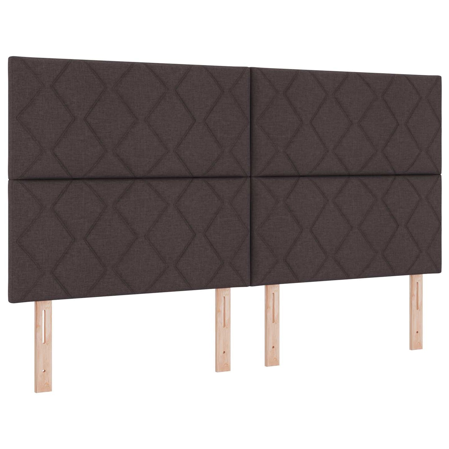 Óriási Ágy Matrac és LED világítással Sötét Barna 180 x 200 cm
