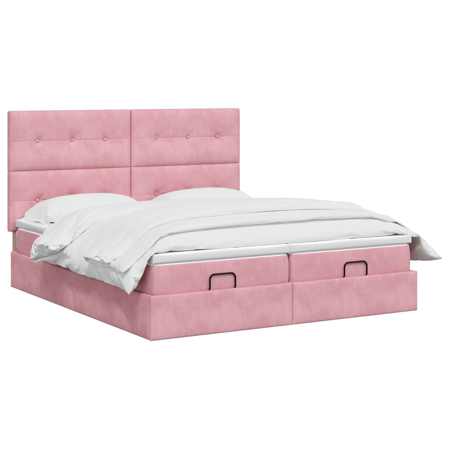 Óriási Ágy Matrac és LED világítással Rózsaszín 160 x 200 cm