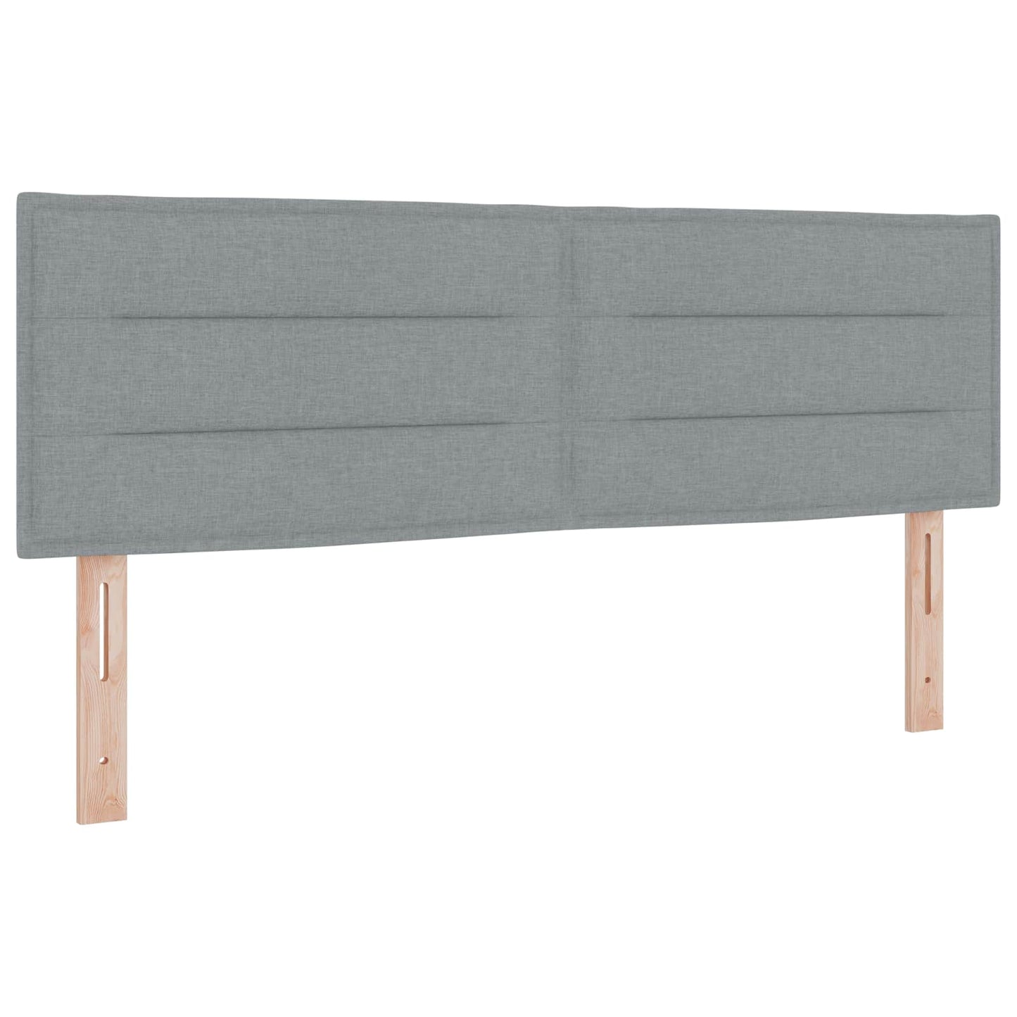 LED tárolós ágy matraccal Világosszürke 140 x 190 cm Szövet