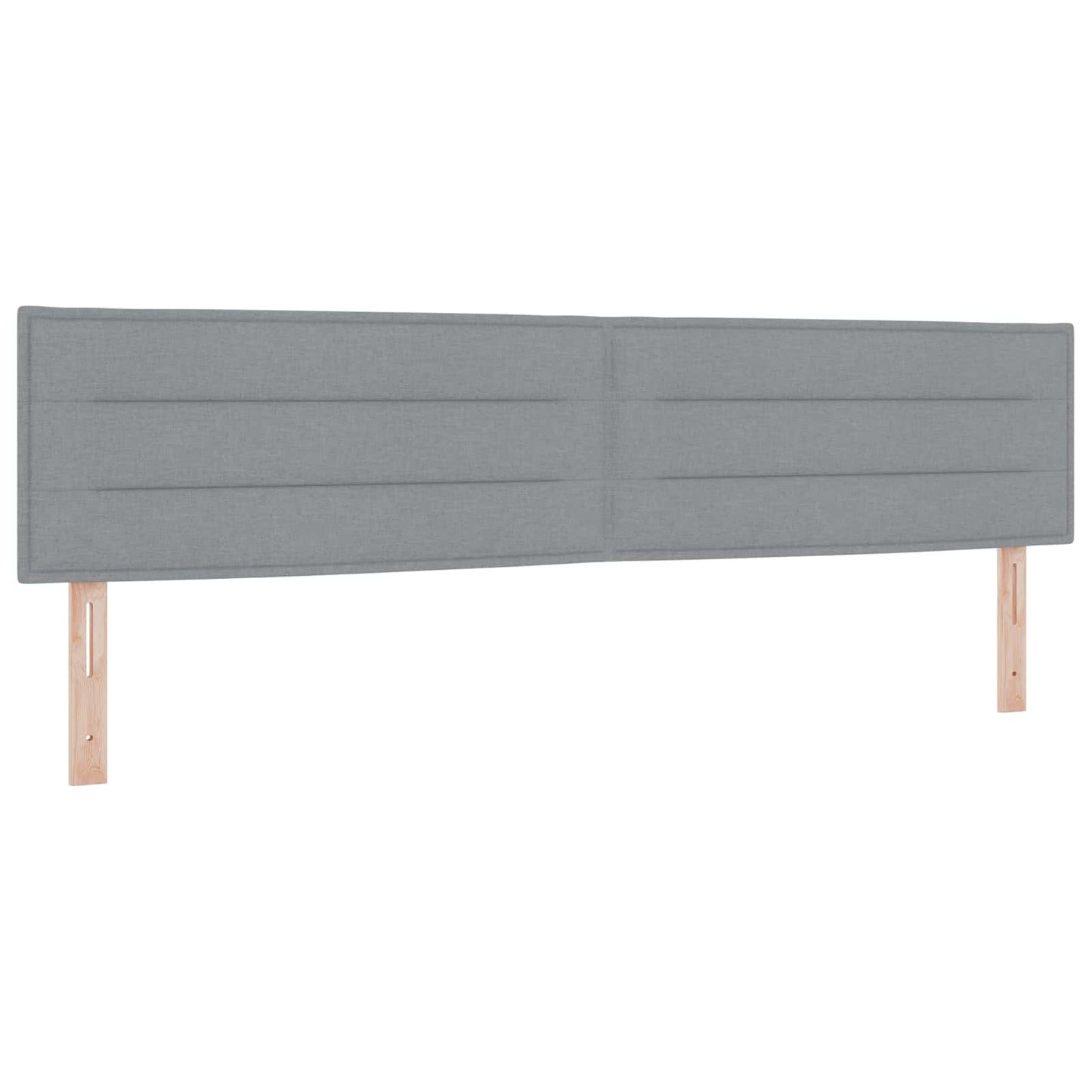 LED tárolós ágy matraccal Világosszürke 200 x 200 cm Szövet