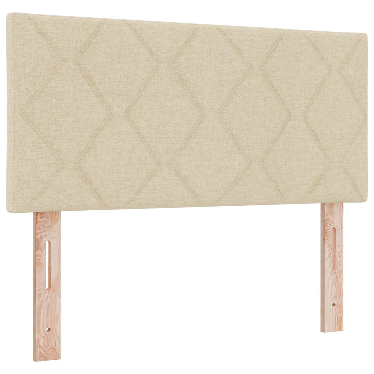 LED tárolós ágy matraccal Krémszínű 90 x 190 cm Szövet