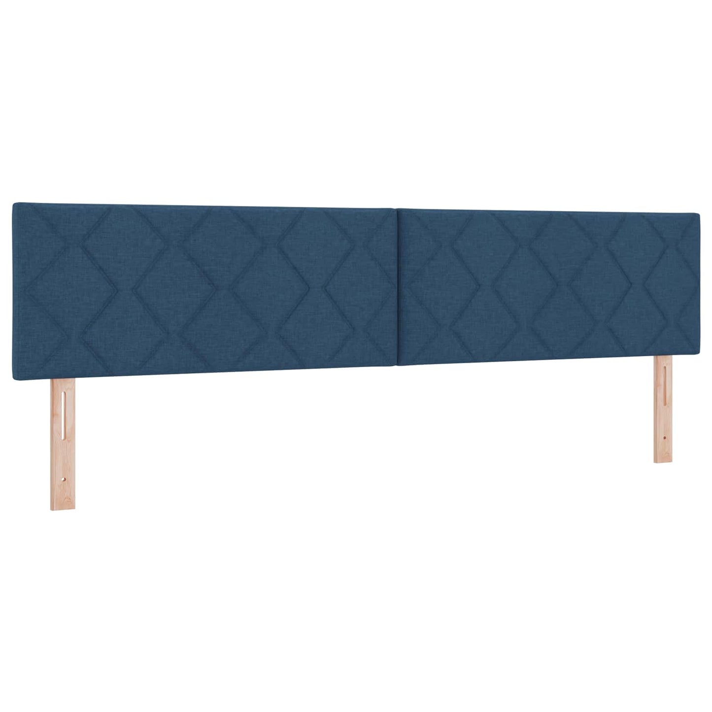 LED tárolós ágy matraccal Kék 200 x 200 cm Szövet