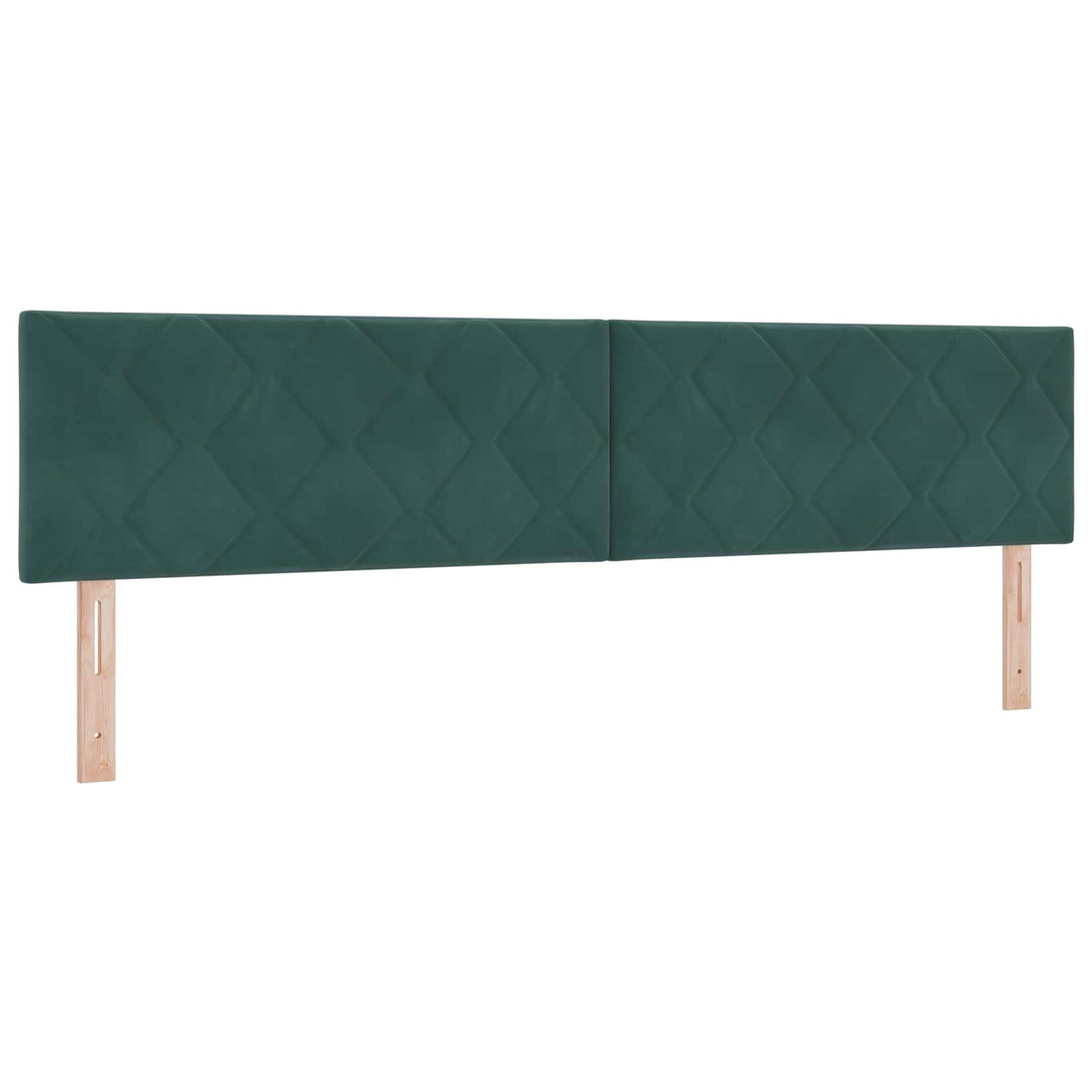 LED tárolós ágy matraccal Sötétzöld 200 x 200 cm Bársony