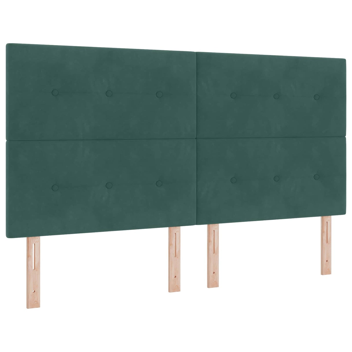 Tárolós Ágy fejtámlával Sötétzöld 180 x 200 cm Bársony