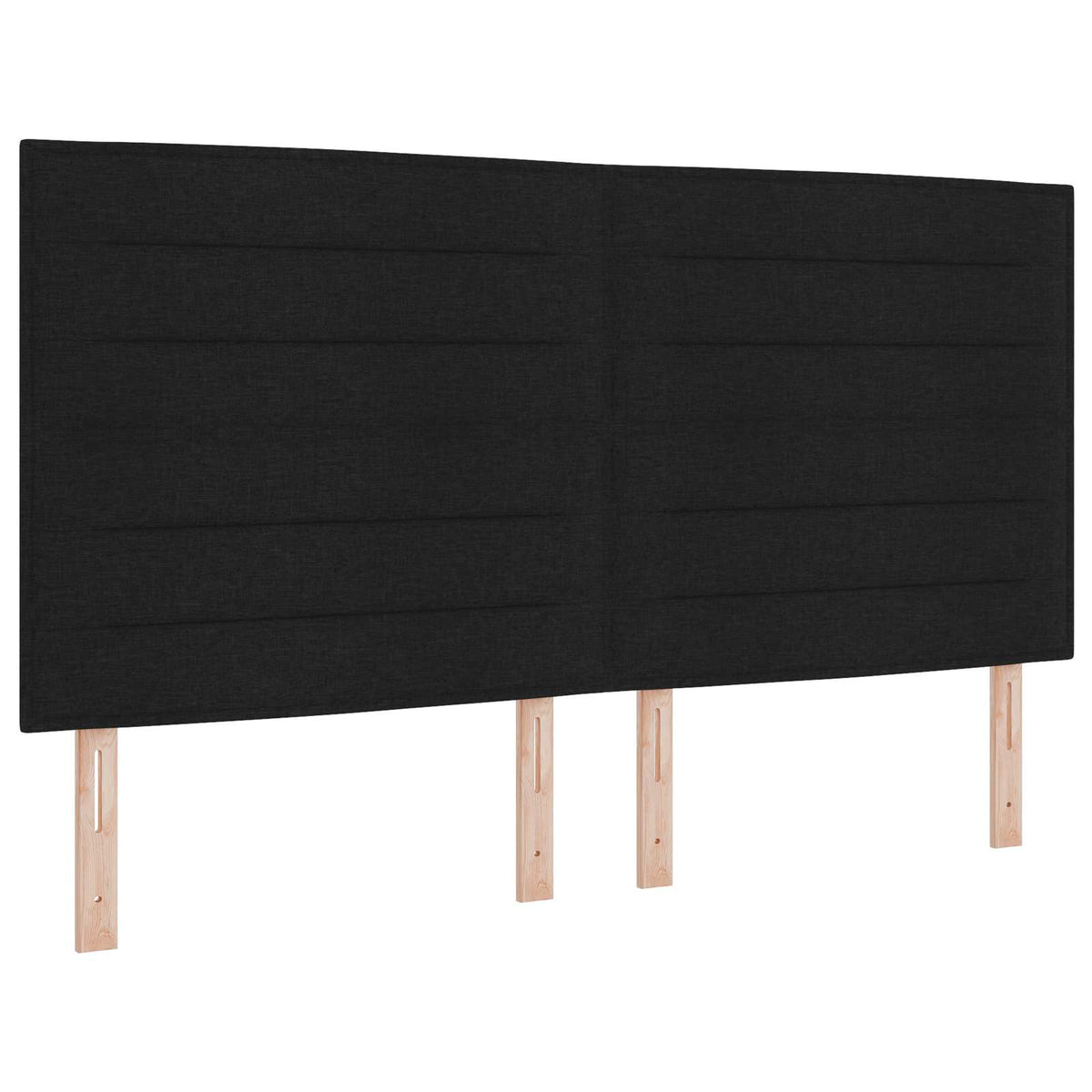 LED tárolós ágy matraccal Fekete 180 x 200 cm Szövet