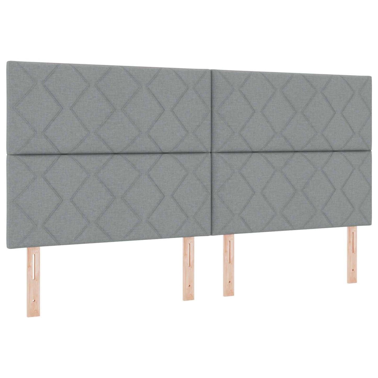 LED tárolós ágy matraccal Világosszürke 200 x 200 cm Szövet
