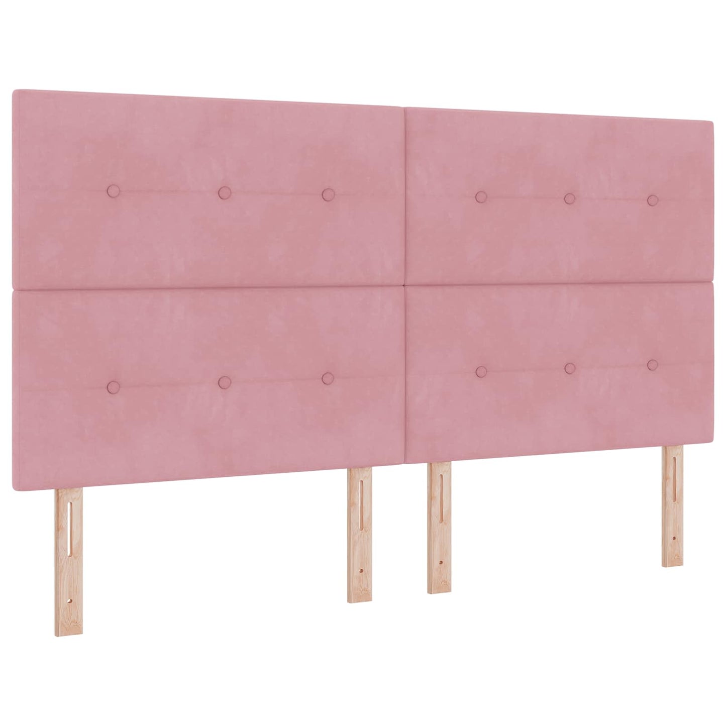 LED tárolós ágy matraccal Rózsaszín 180 x 200 cm Bársony