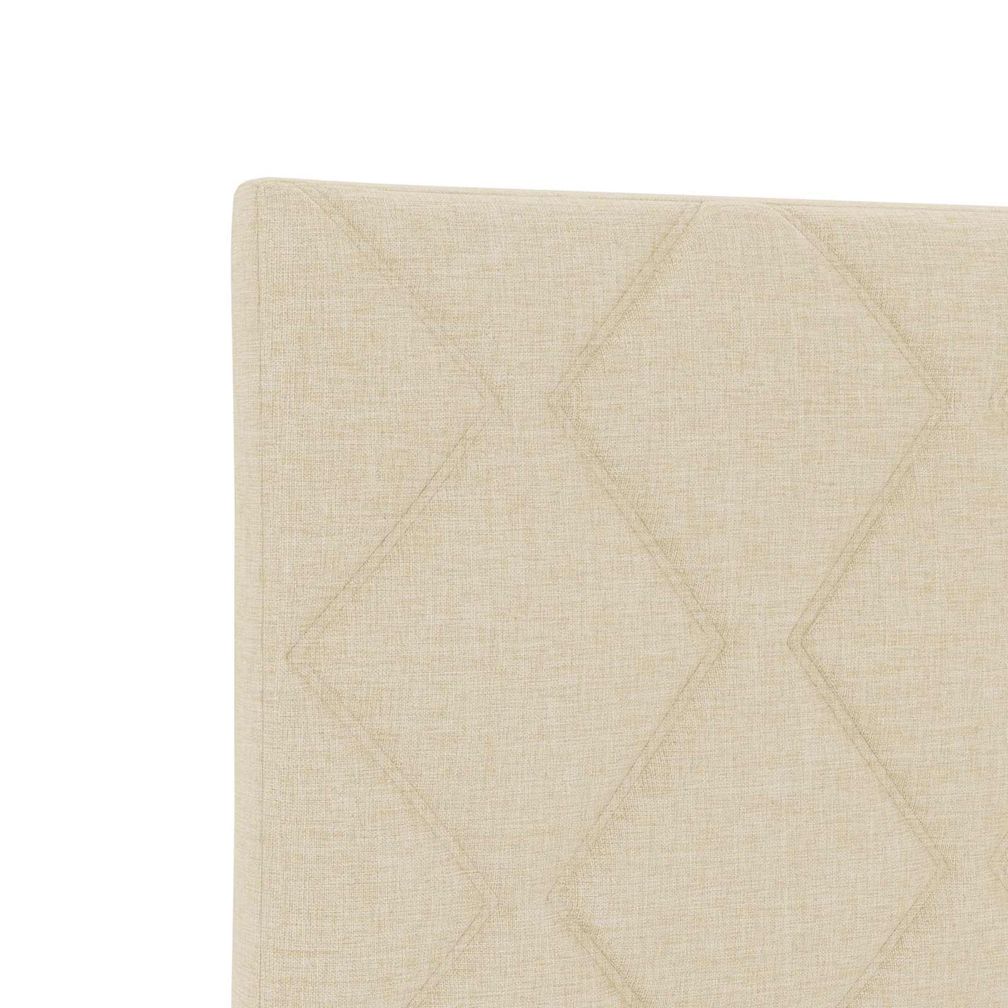 LED tárolós ágy matraccal Krémszínű 200 x 200 cm Szövet