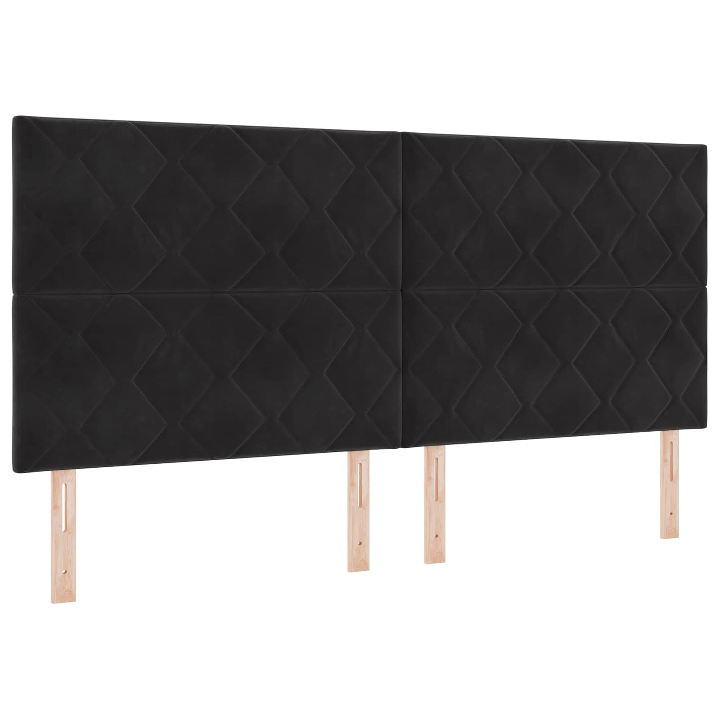 LED tárolós ágy matraccal Fekete 200 x 200 cm Bársony
