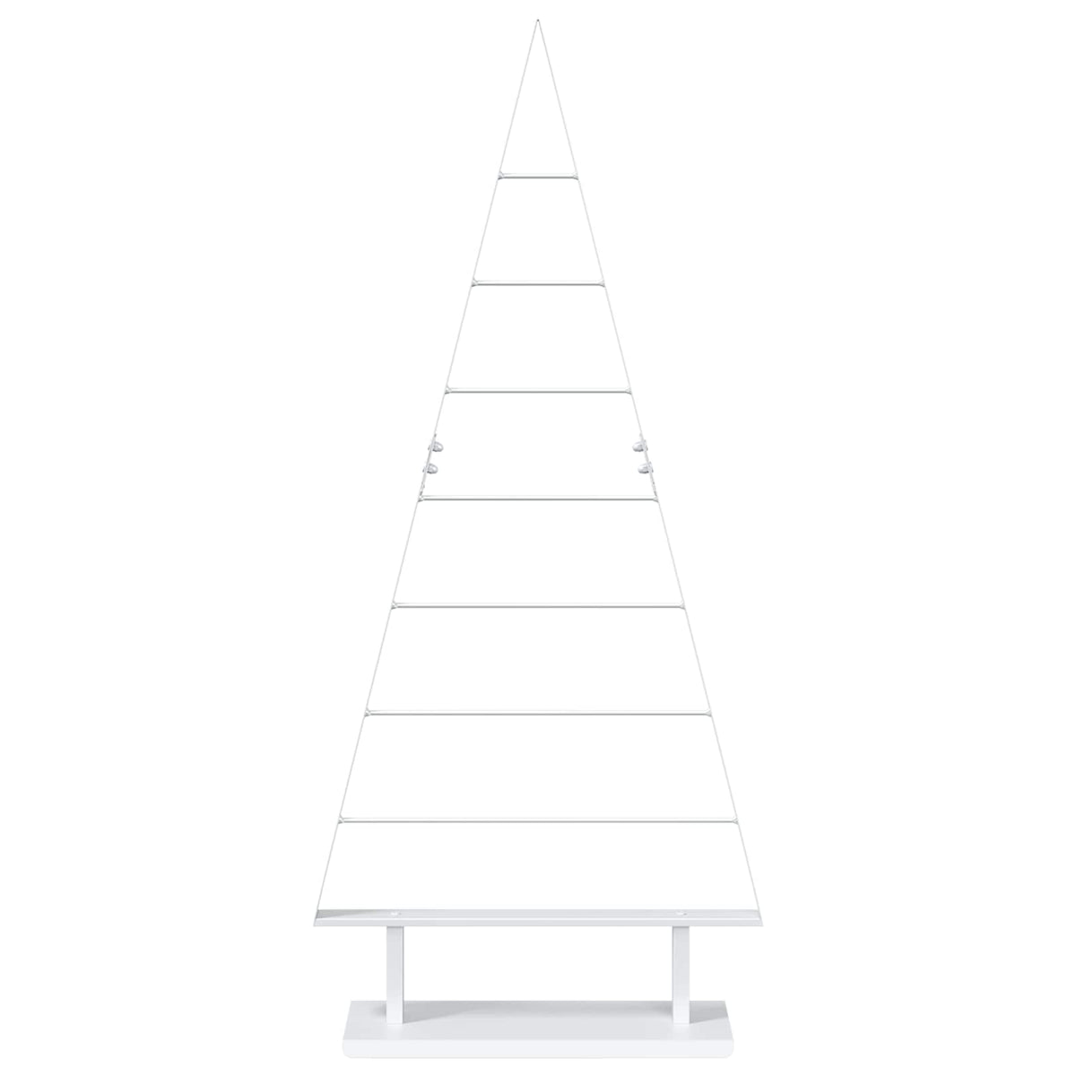 Fém karácsonyfa KUOPIO 125 cm Acél Fehér